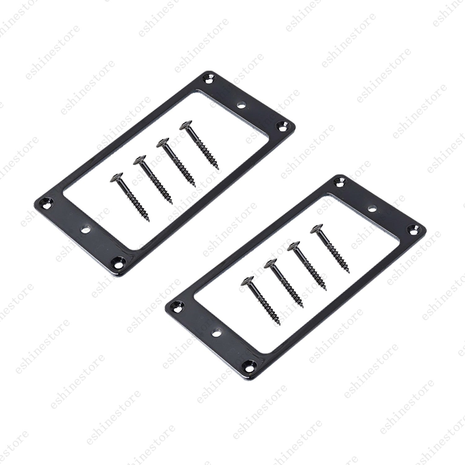 2Pcs Metal Flat Bottom Humbucker Guitar Pickup Ring Pickup Frames For SG 5Colors