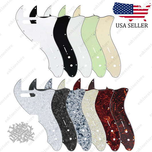 Guitar Pickguard Scratch Plate with Screws For US Tele 69 Thinline 11Colors