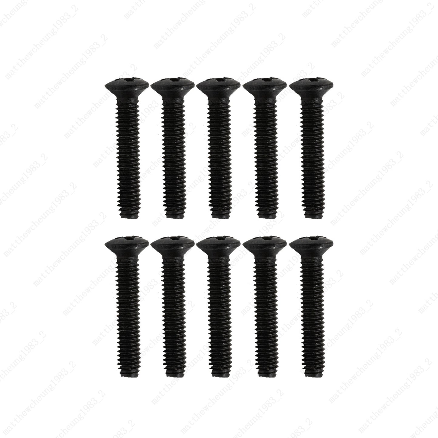 10 Pcs Guitar SHORT TUNER KNOB Tuning Machine Buttons  SCREWS 2.5x14 3 Color