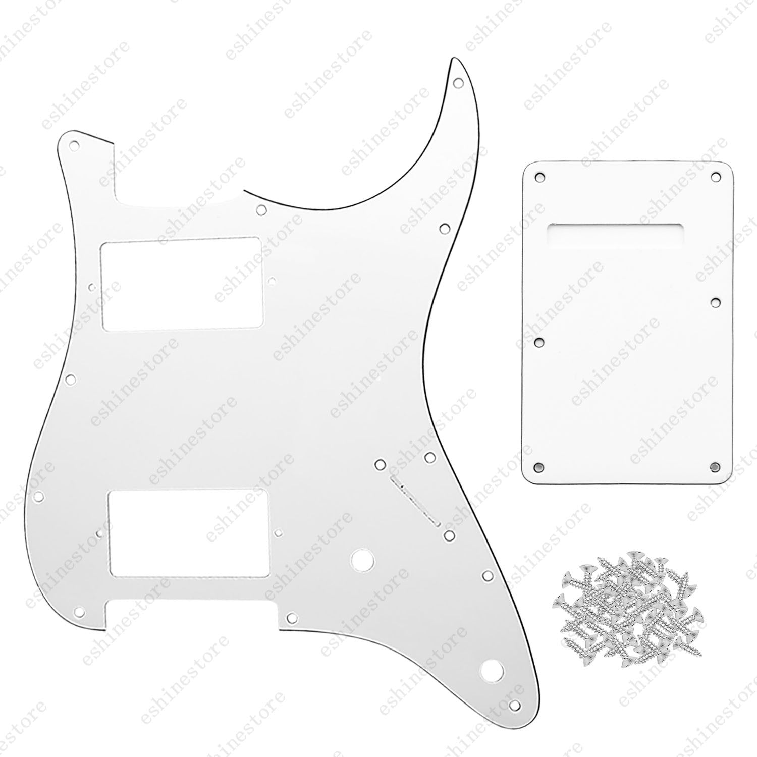 11 Hole HH 3 Ply Guitar Pickguard & Back Plate Multi Colors For Stratocaster