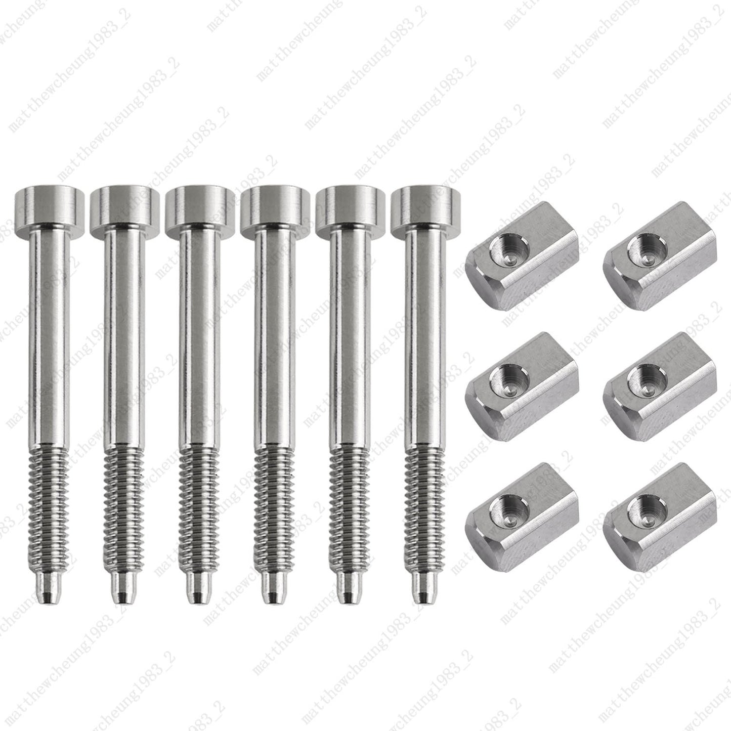 Guitar Double Lock Tremolo Titanium String Screws Insert Block for Floyd Rose
