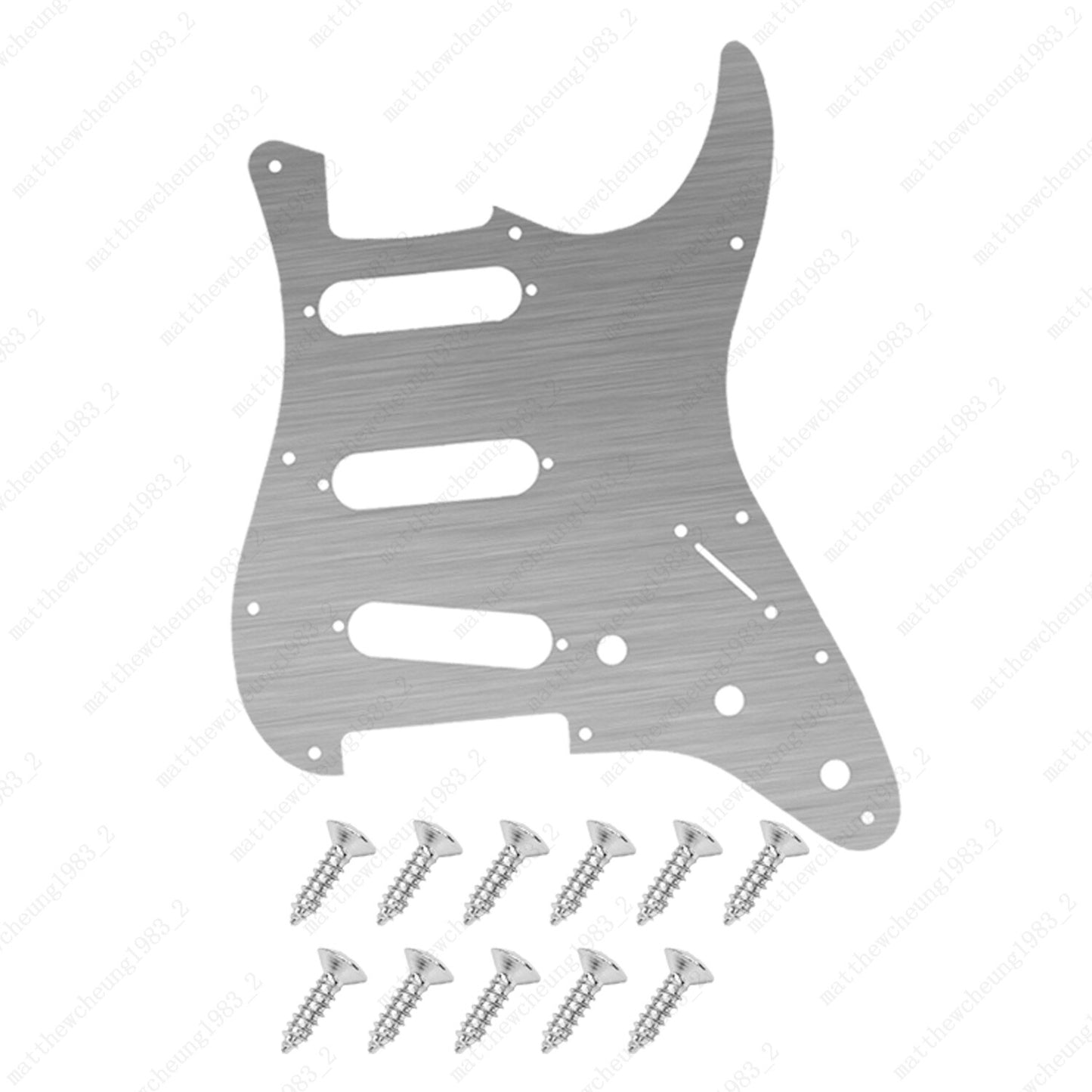 11 Hole SSS Metal Guitar Pickguard Aluminum For ST Strat Electric guitar 5 color