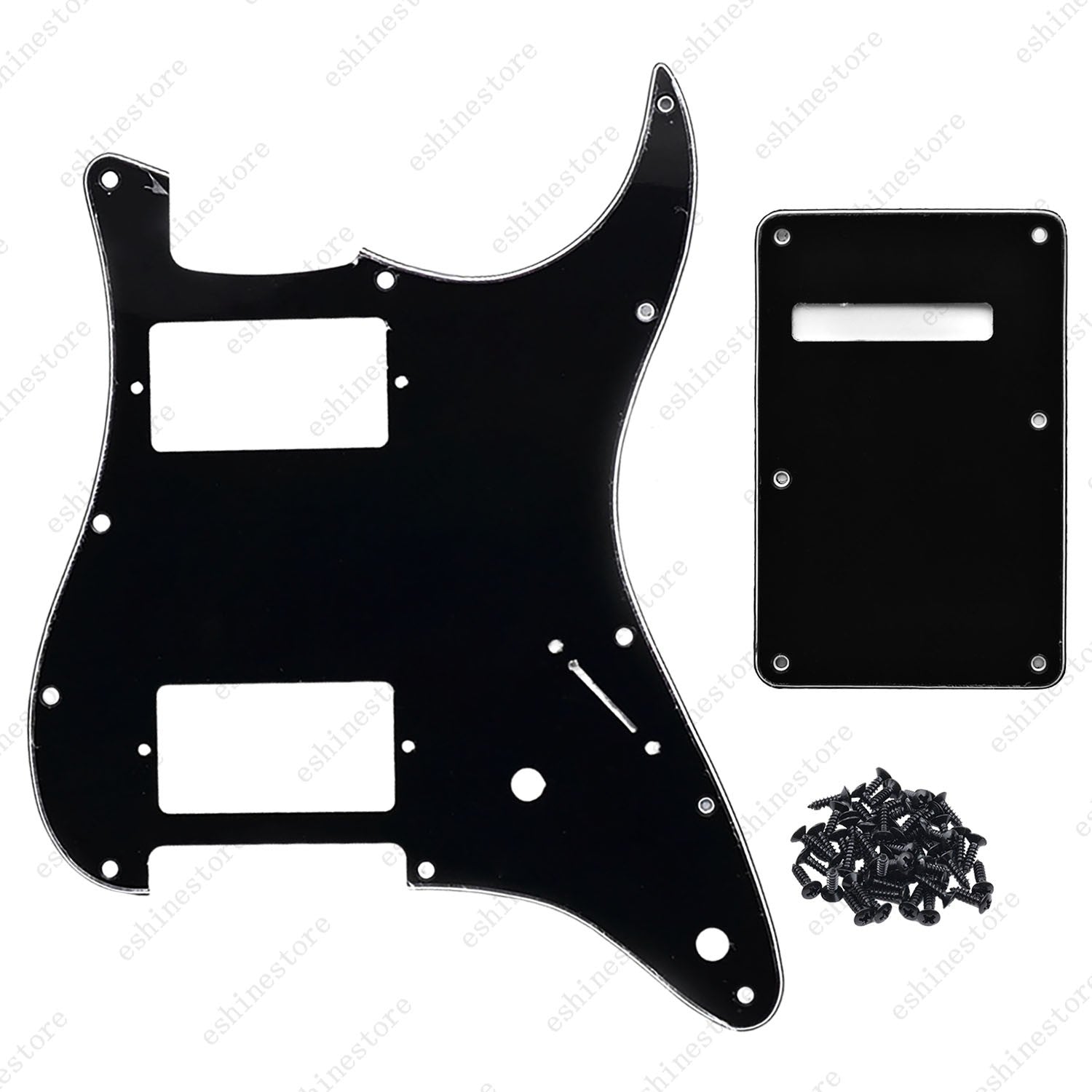 11 Hole HH 3 Ply Guitar Pickguard & Back Plate Multi Colors For Stratocaster