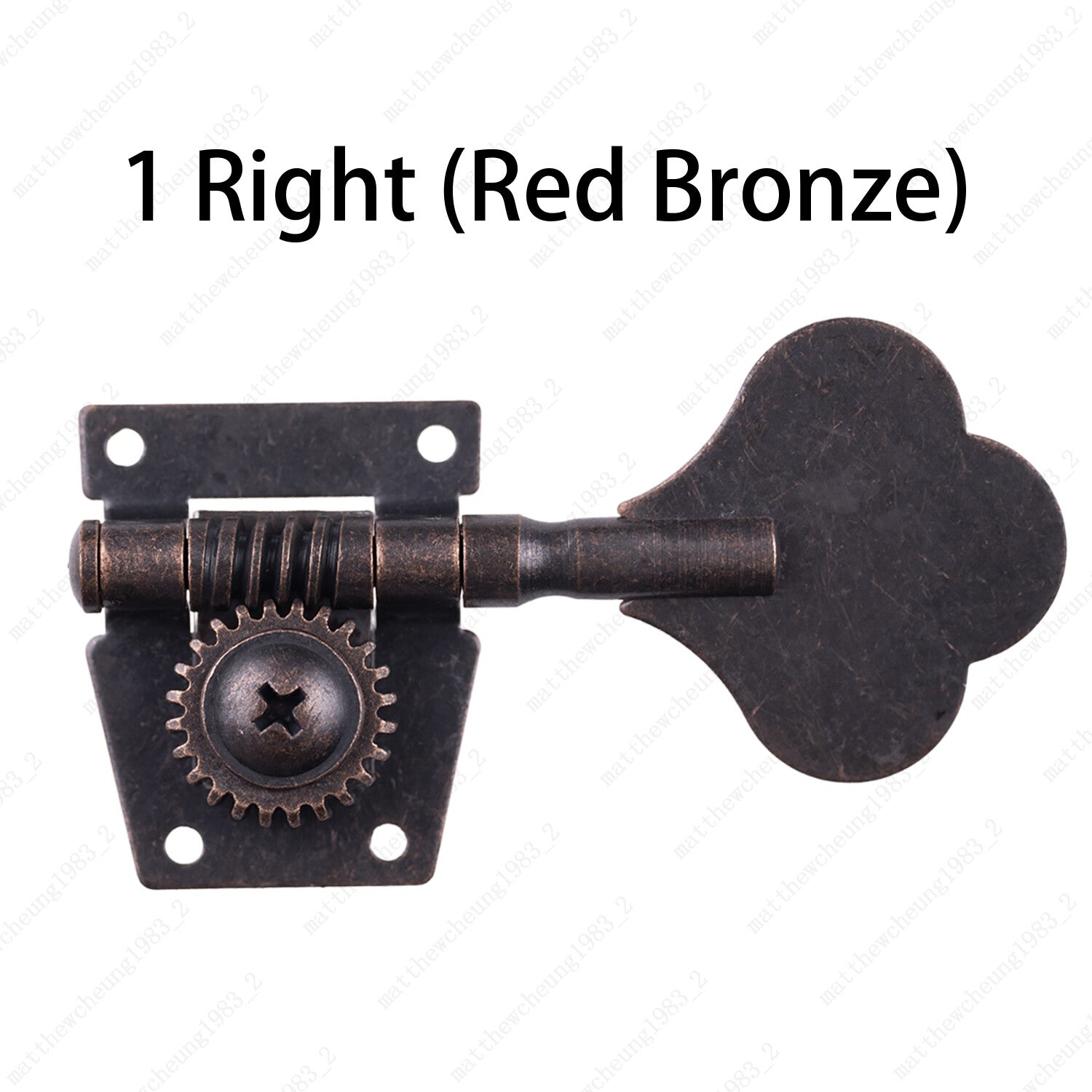 Vintage Open Machine Heads 1:25 Ratio Gear Bass Tuners Tuning Key Peg-Red Bronze