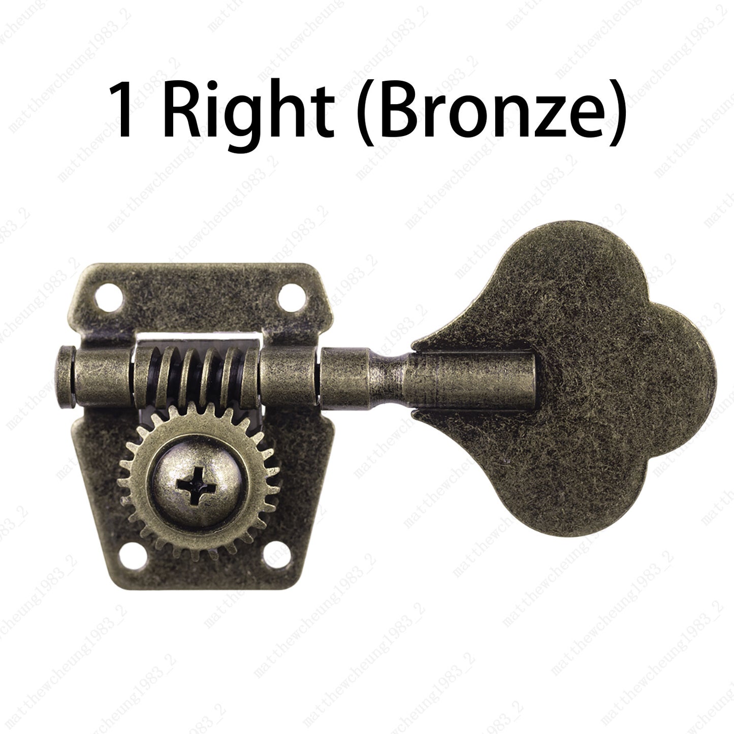 Relice Vintage Open Machine Heads 1:25 Ratio Gear Bass Tuning Key Pegs-Bronze