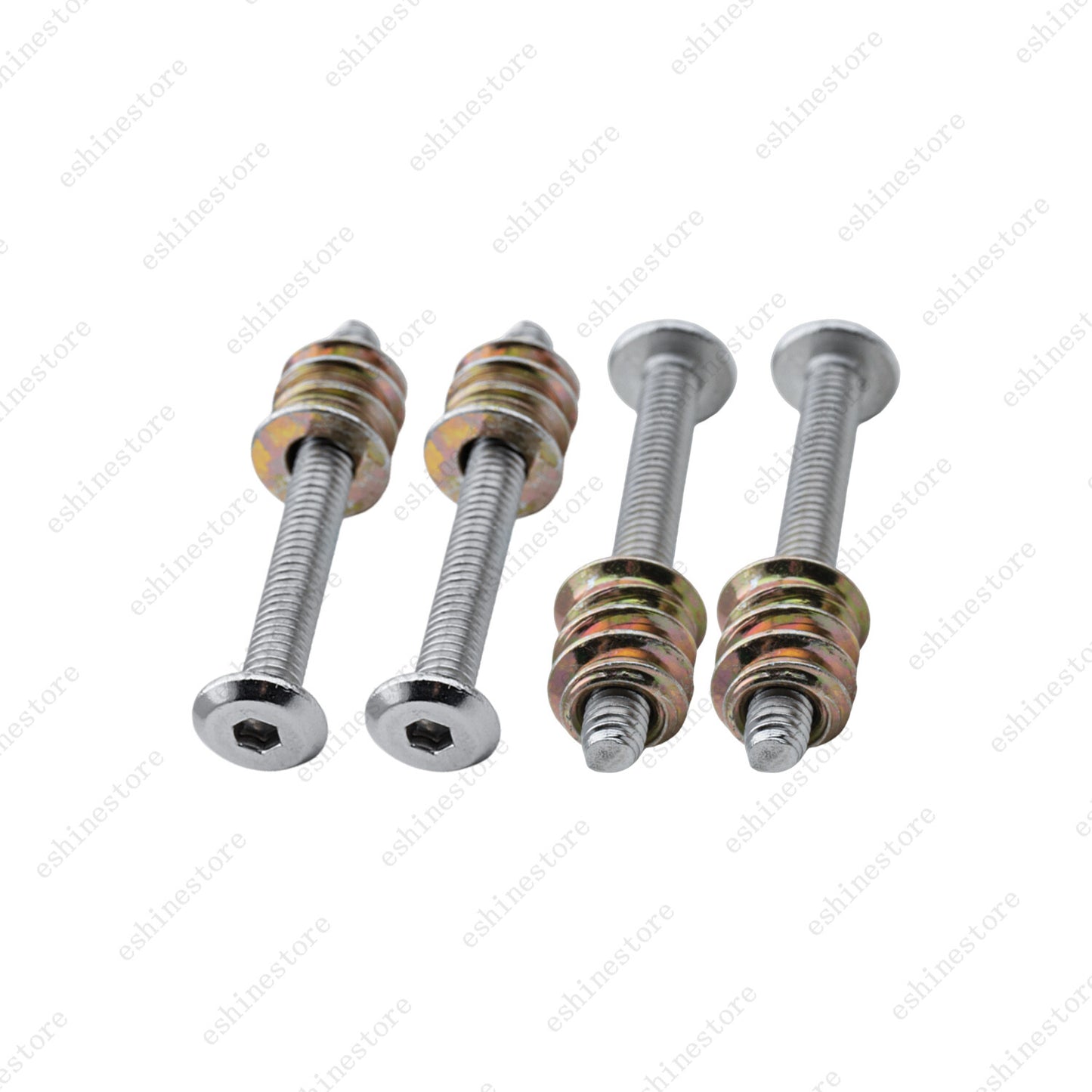 4 Pcs Stainless Steel Guitar Neck Screws&Inserts Kit for Bolt-On Guitar and Bass