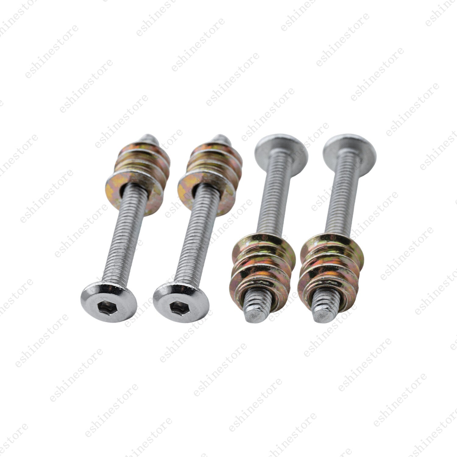 4 Pcs Stainless Steel Guitar Neck Screws&Inserts Kit for Bolt-On Guitar and Bass