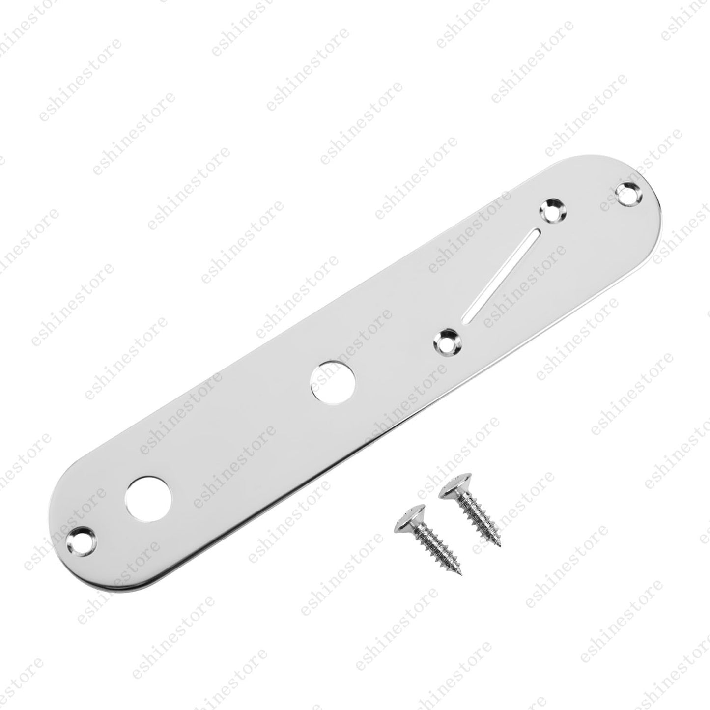 1 Piece Metal Control Plate 32mm with Angled Switch Slot for Fender Telecater