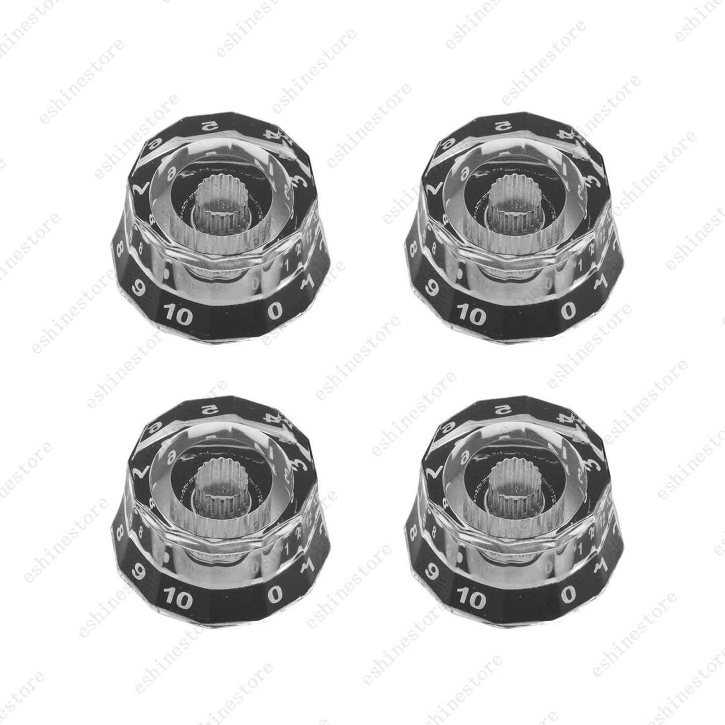 4 Pcs Guitar Knobs Dodecagon Speed Control Volume Tone Knobs For Les Paul LP/SG