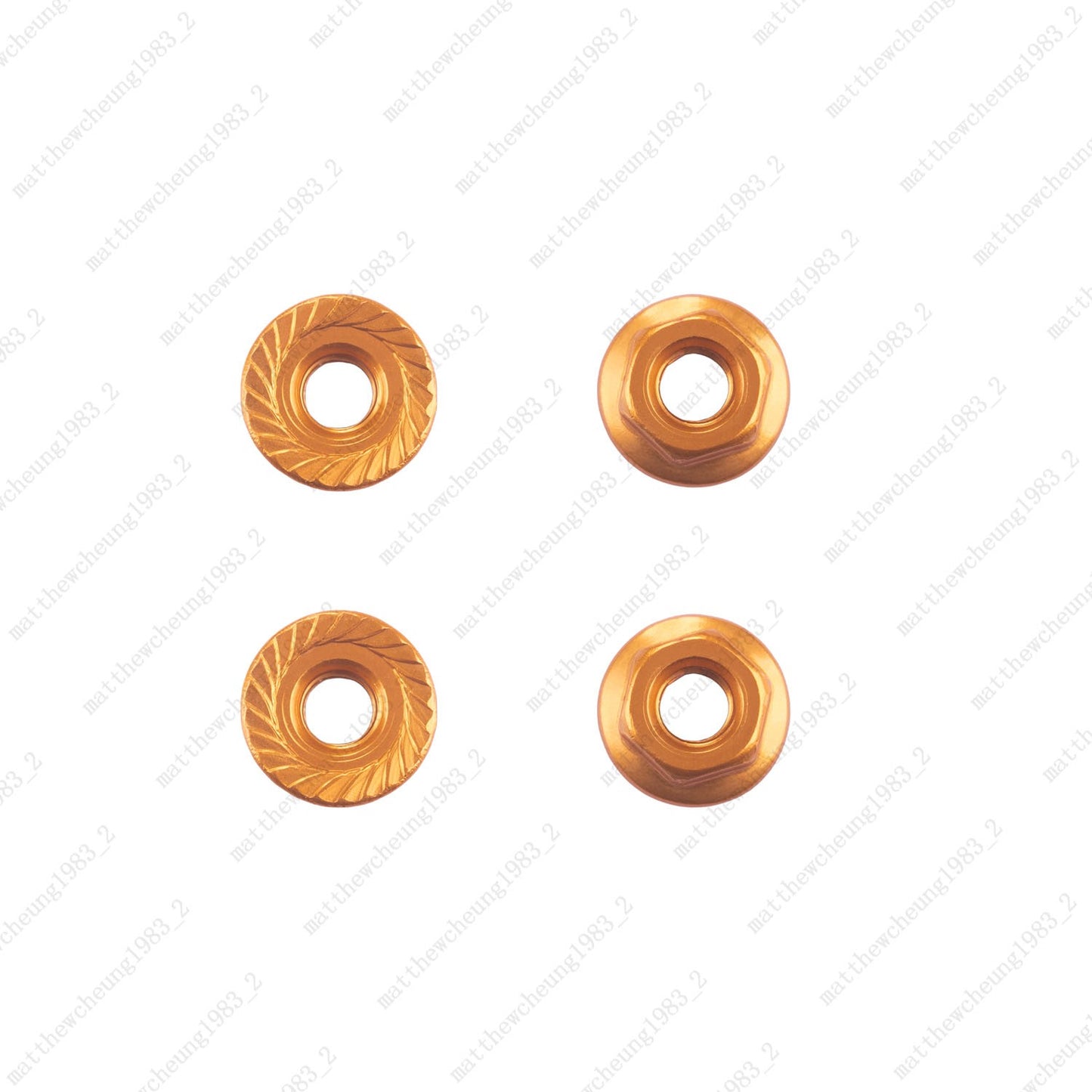 4pcs 8-Color M4 Flange Nuts - 1:10 RC Car Premium Upgrade Replacement