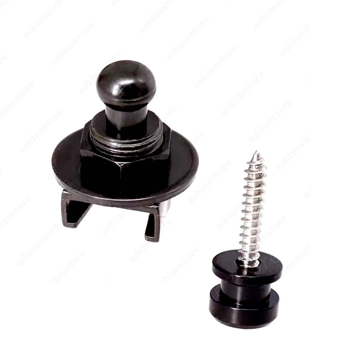 2 PCS Guitar Strap Lock Security Metal Fastener Strap Locks Metal Button 3 Color