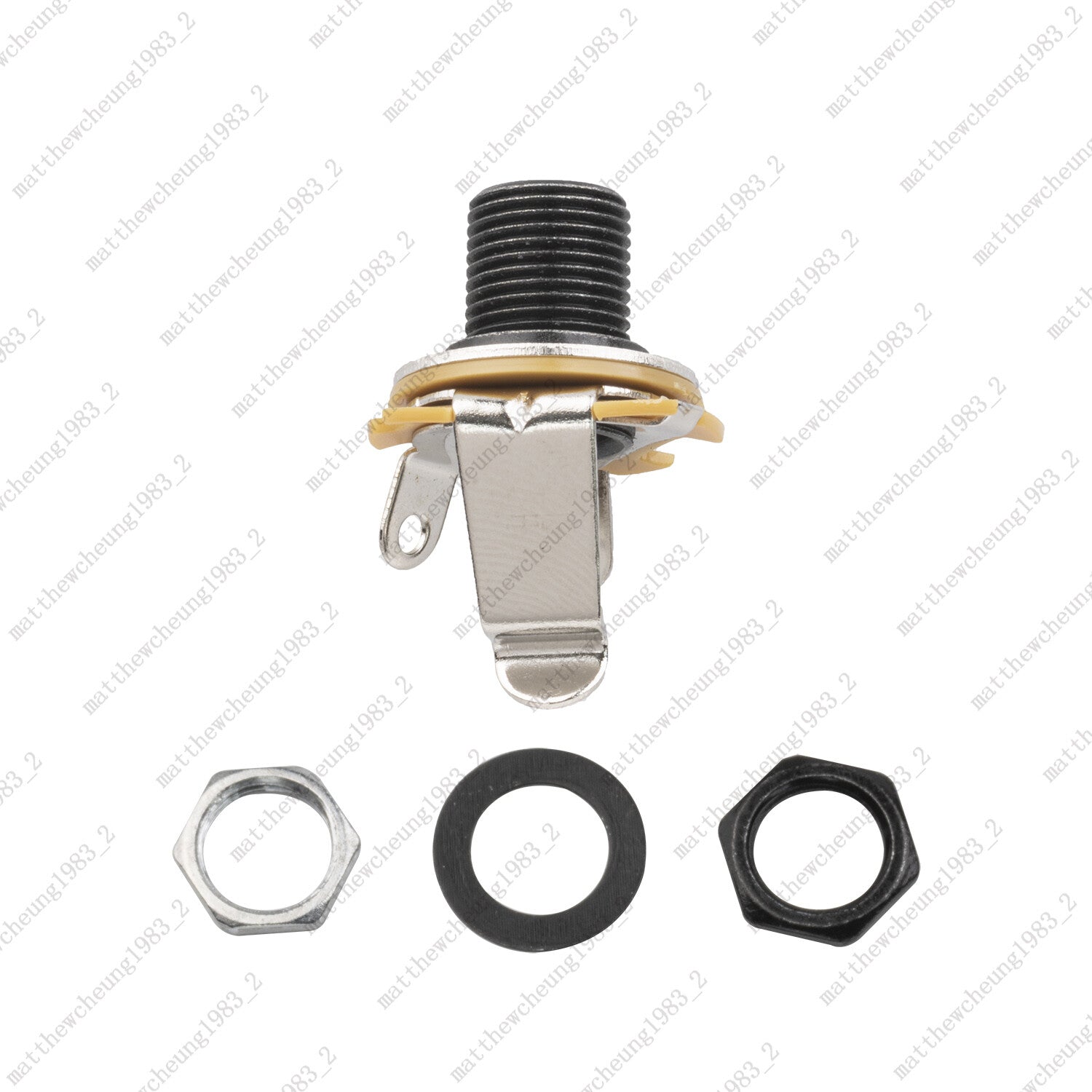 1 Pcs 1/4" 6.35mm Mono Input Output Jack Socket Electric Guitar Bass Audio
