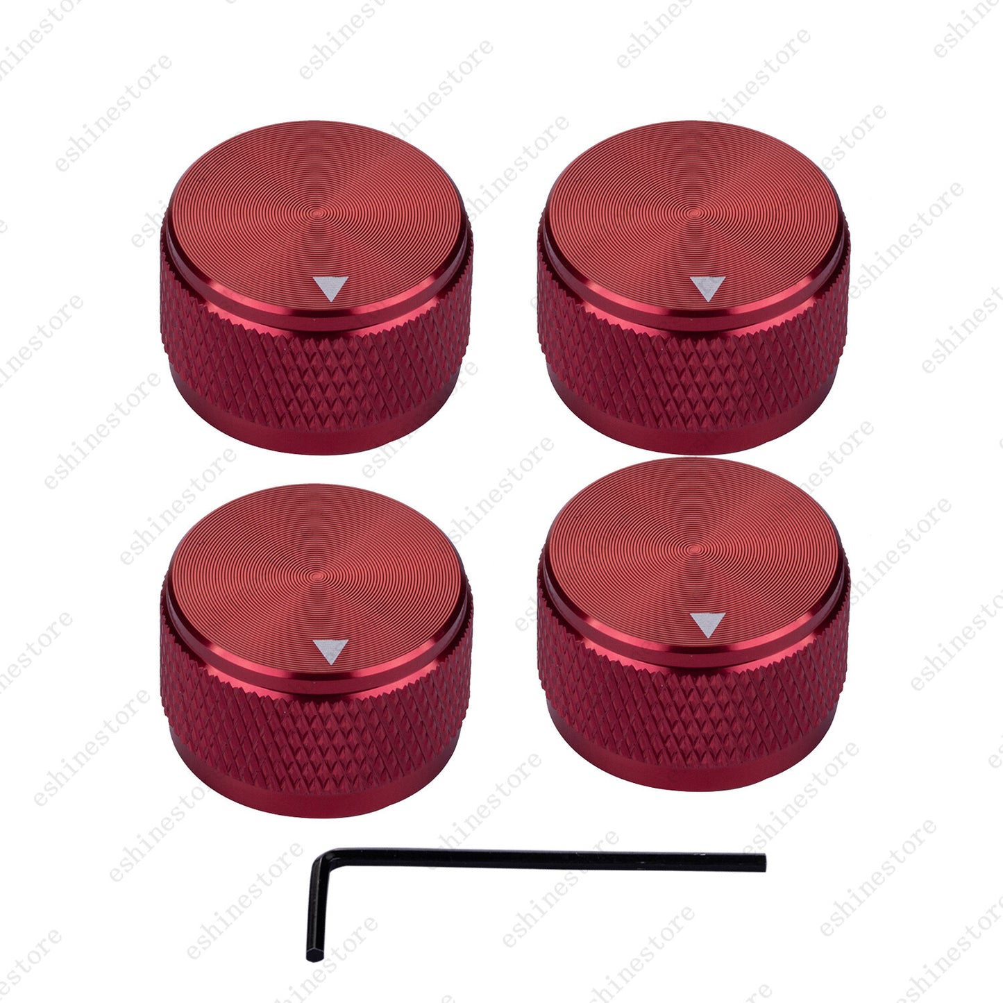 Guitar Aluminum Alloy Electronic Control Pot Knob Fit 18 24 Spline / Soild Shaft