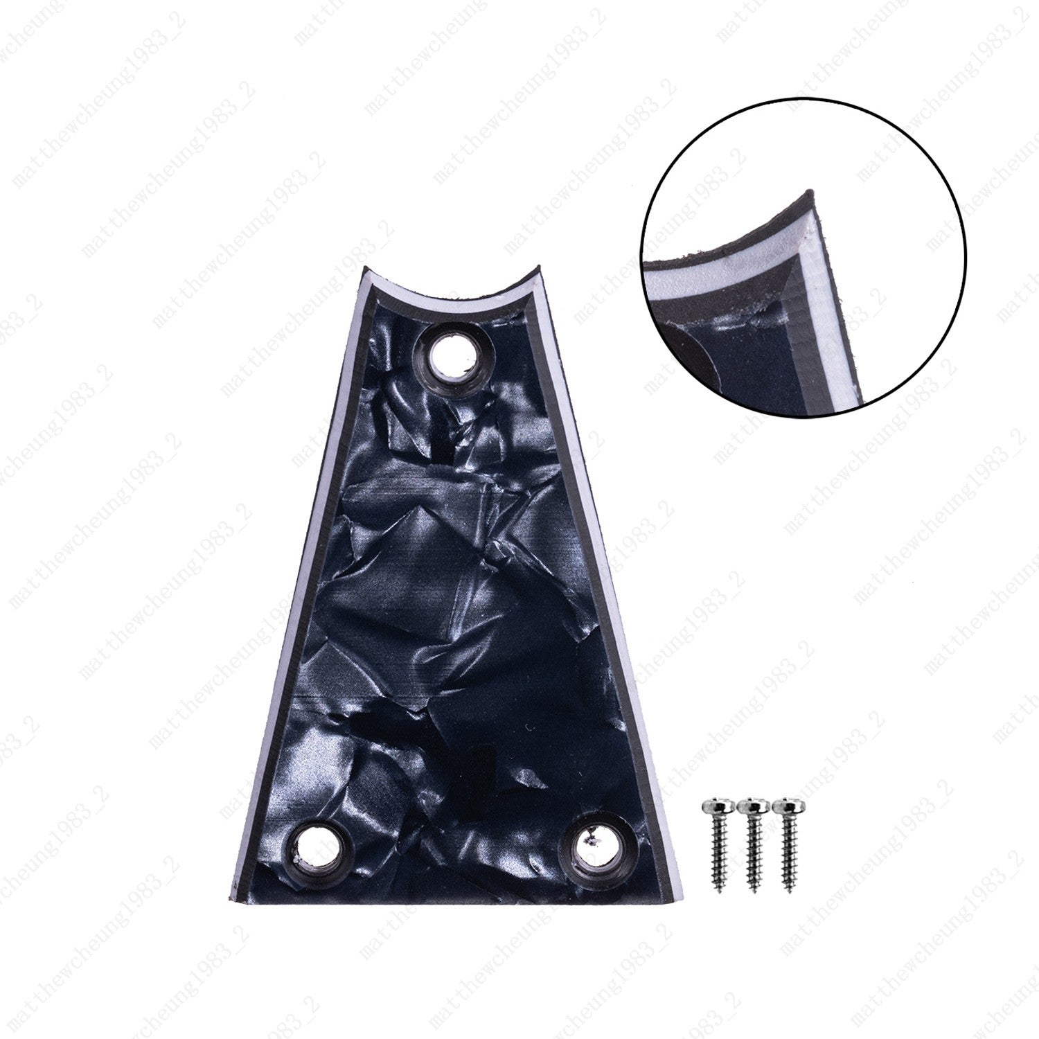 Plastic Guitar Rod Cover Plate 3 Ply 3 Holes Multicolor For Electric Guitar Bass