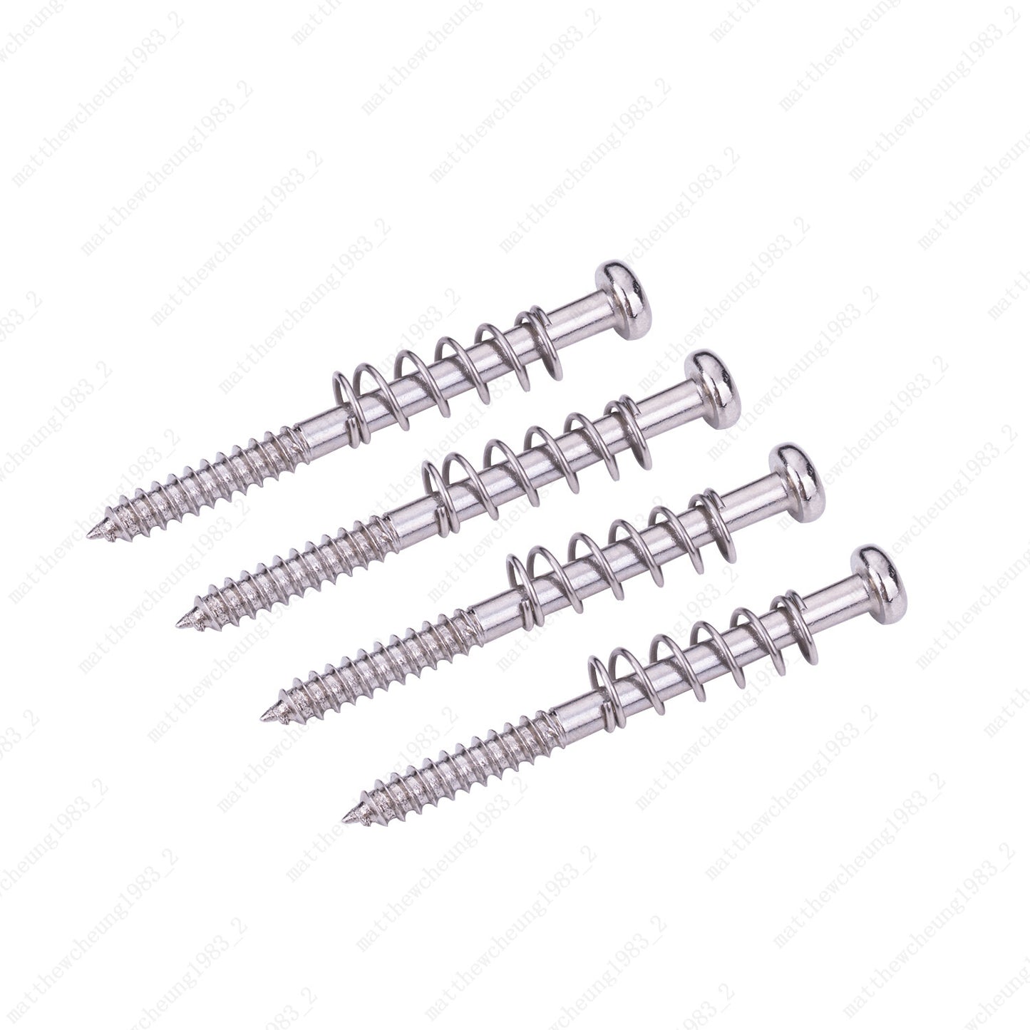 4Pcs M3x38mm Guitar Pickup Height Adjusting Fixing Screw Spring For P90 P J Bass