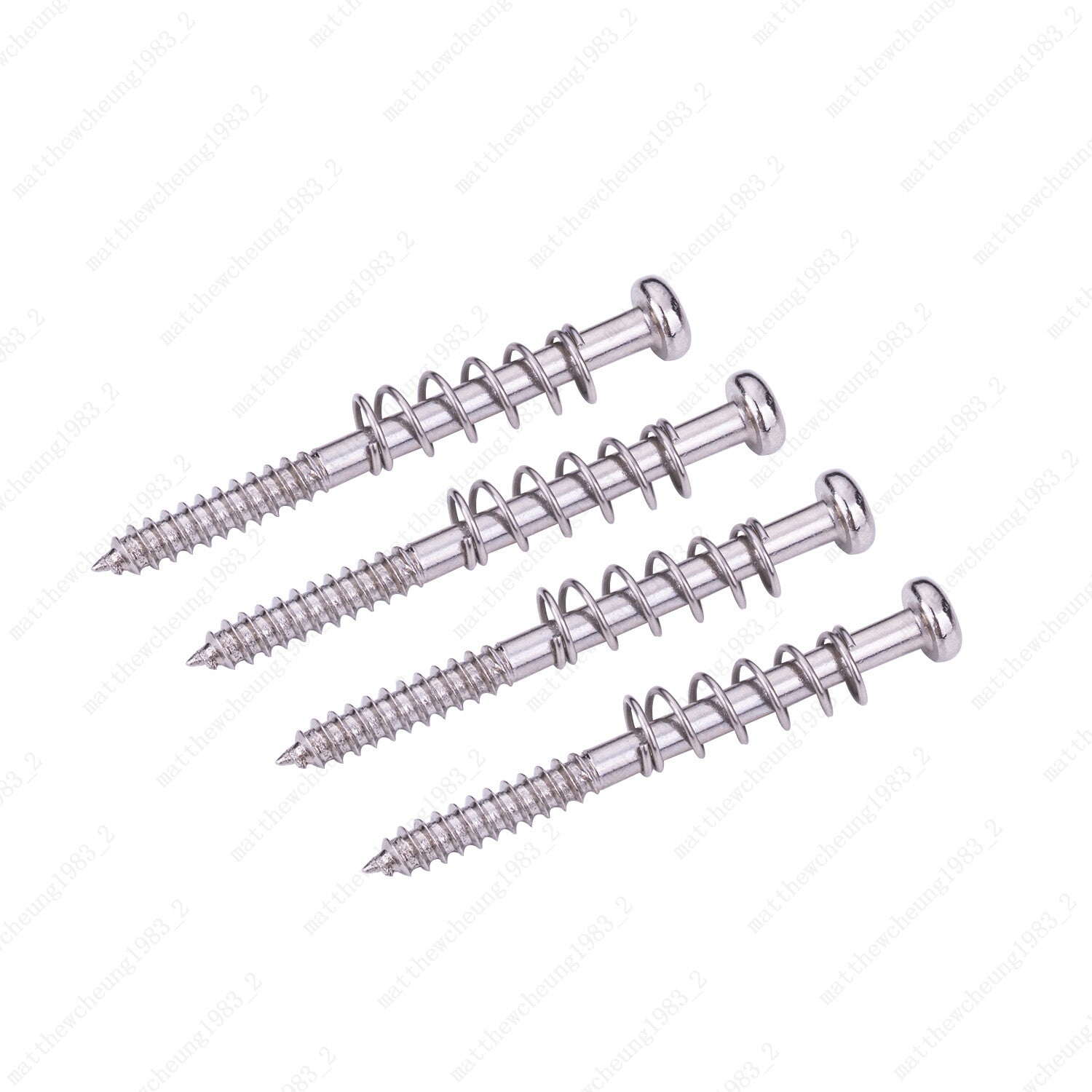 4Pcs M3x38mm Guitar Pickup Height Adjusting Fixing Screw Spring For P90 P J Bass