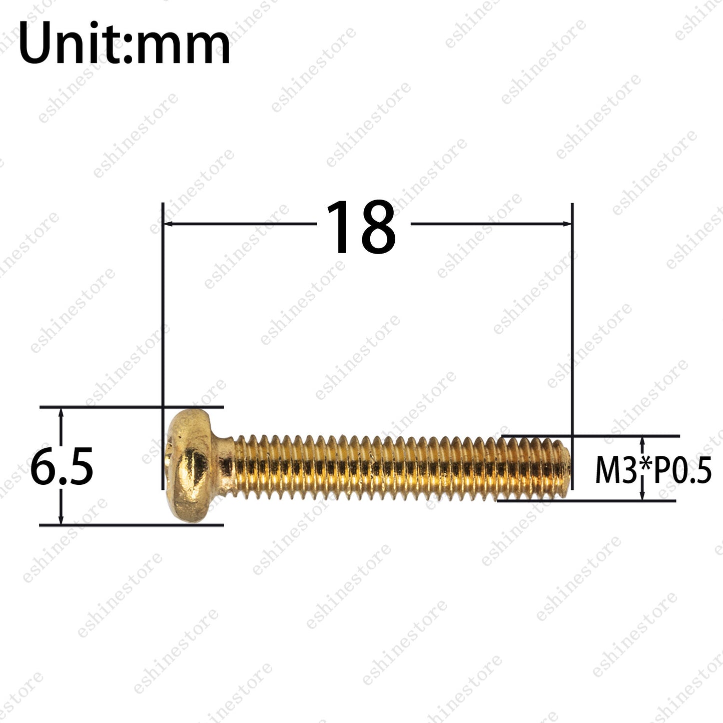 Guitar saddle screws and springs for bridge or tremolo M3 x 18mm in 3 Colors