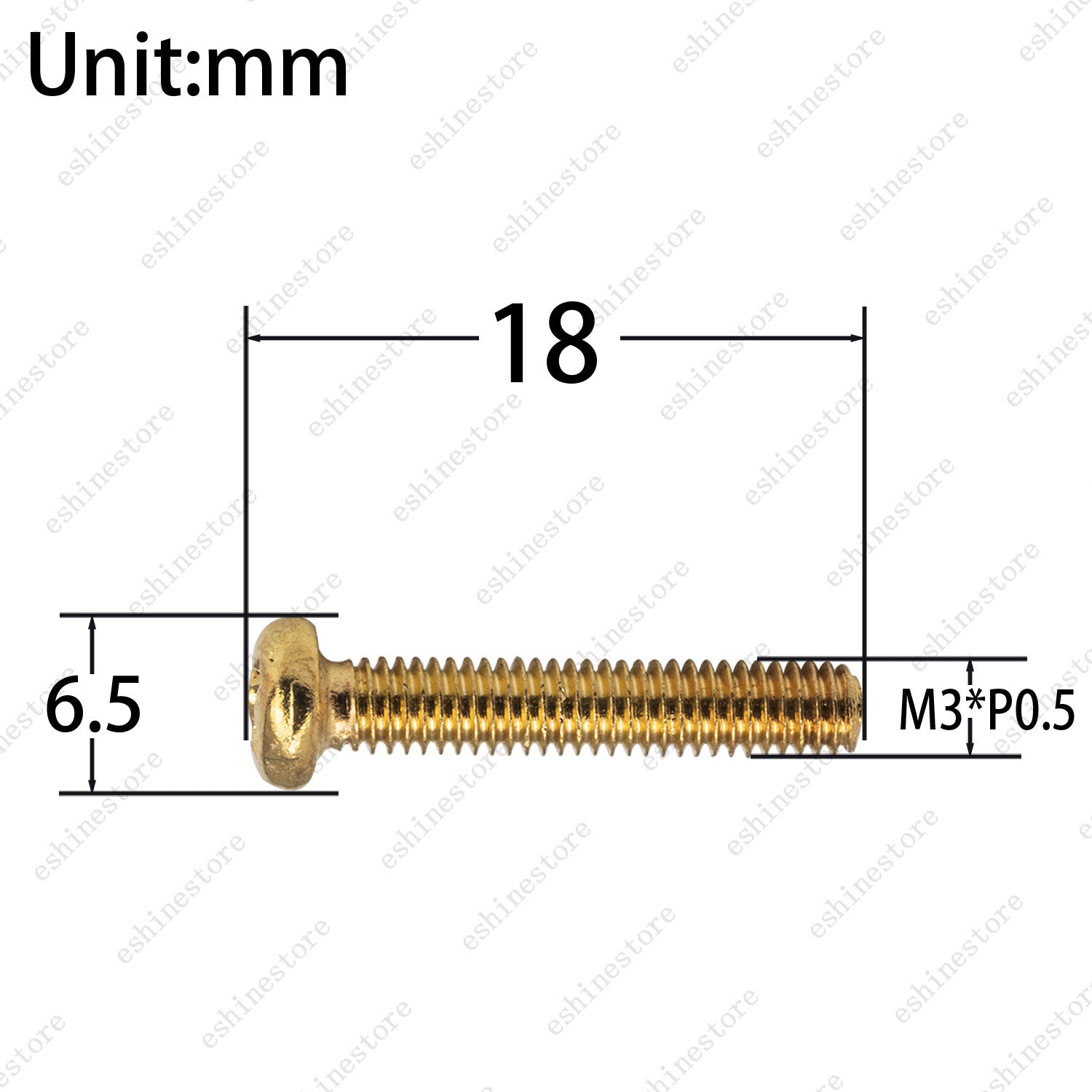 Guitar saddle screws and springs for bridge or tremolo M3 x 18mm in 3 Colors