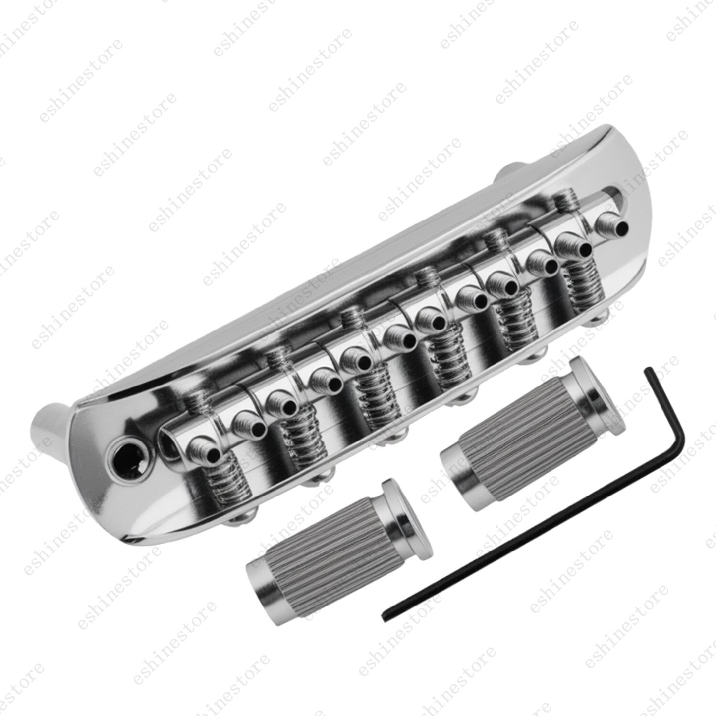 Electric Guitar Bridge Assembly w/ Tailpiece & Saddles For JM Jazzmaster