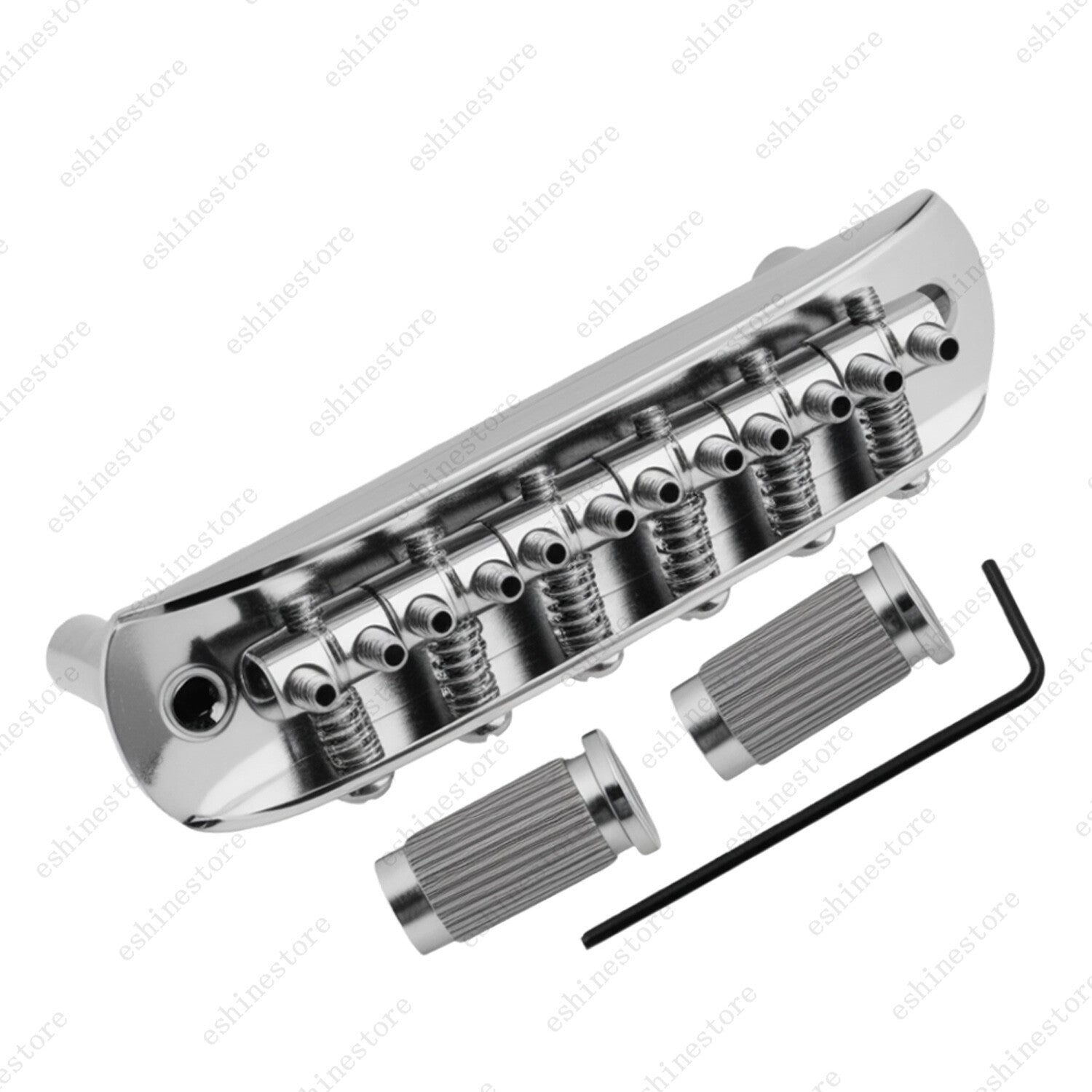 Electric Guitar Bridge Assembly w/ Tailpiece & Saddles For JM Jazzmaster