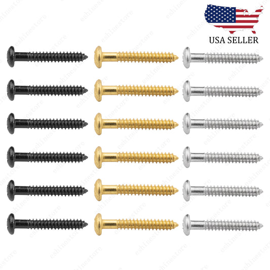 Set of 6 TREMOLO BRIDGE SCREWS For Fender SQ Stratocaster Strat Guitar 3 Colors