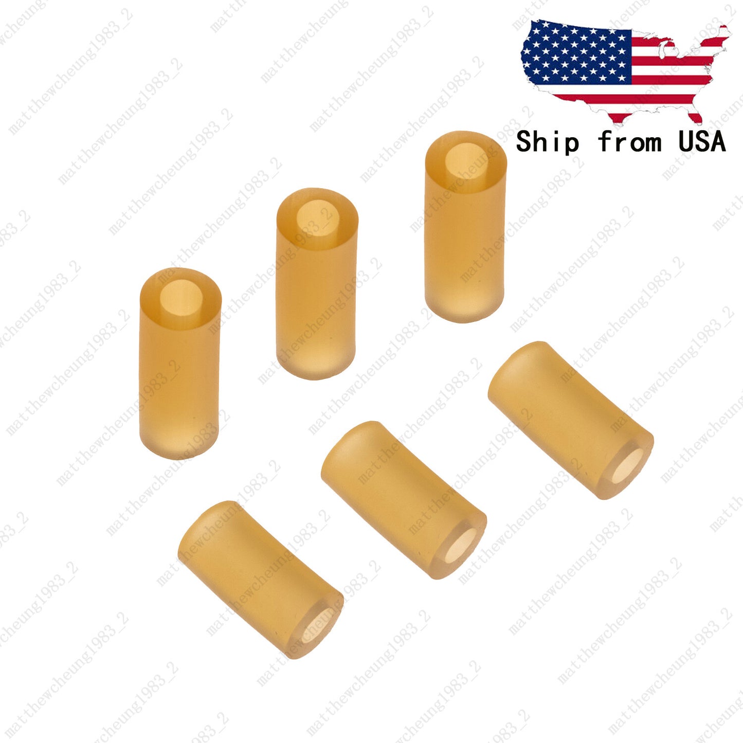 Set of 6 12mm (1/2") Pickup Mounting Rubber Spring Tubing for Fender ST TL