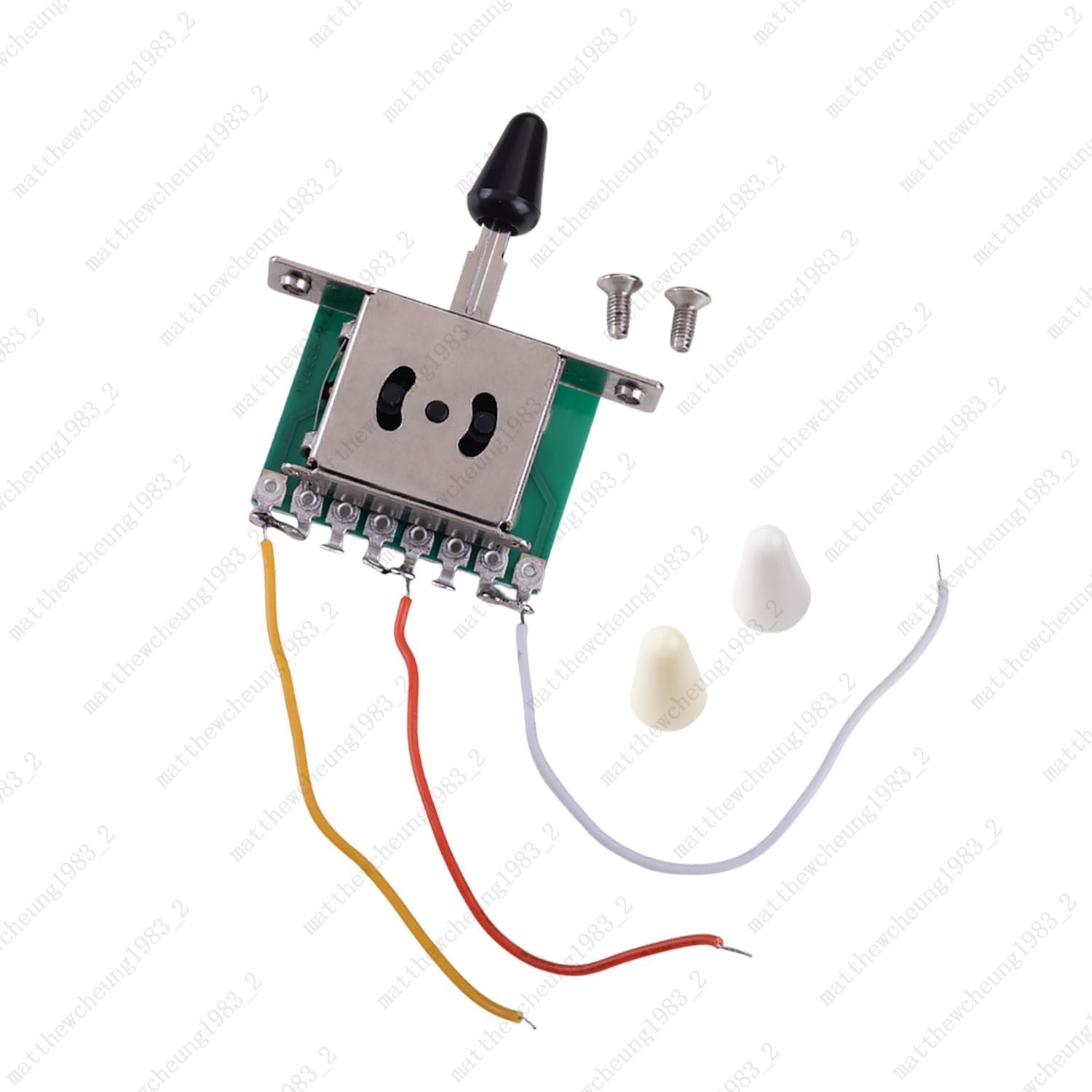Soldierless HH Wiring Harness for Strat – 3-Way Switch, Treble Bleed, 18MM Pots