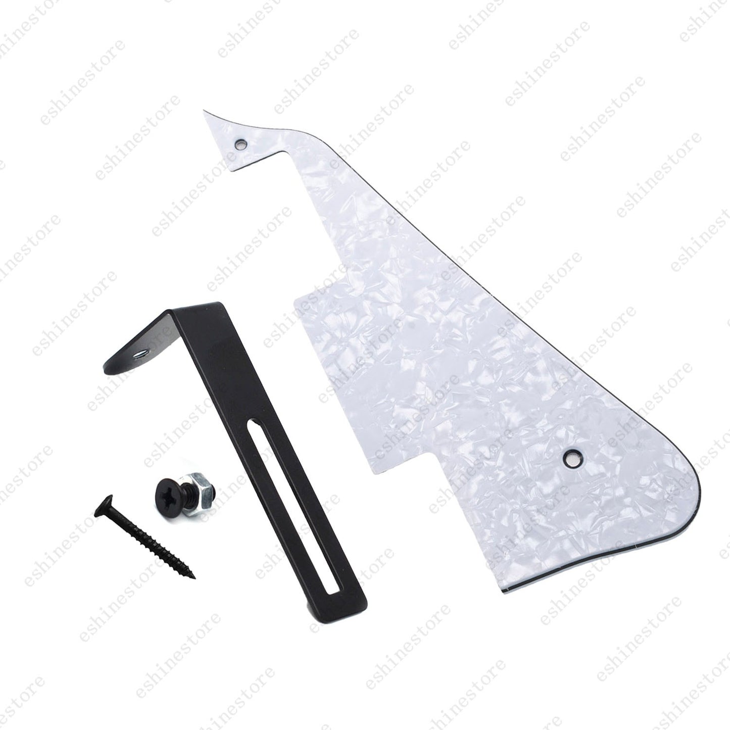 Multicolor Guitar Pickguard with Black Bracket Mounting Screws Set for Les Paul