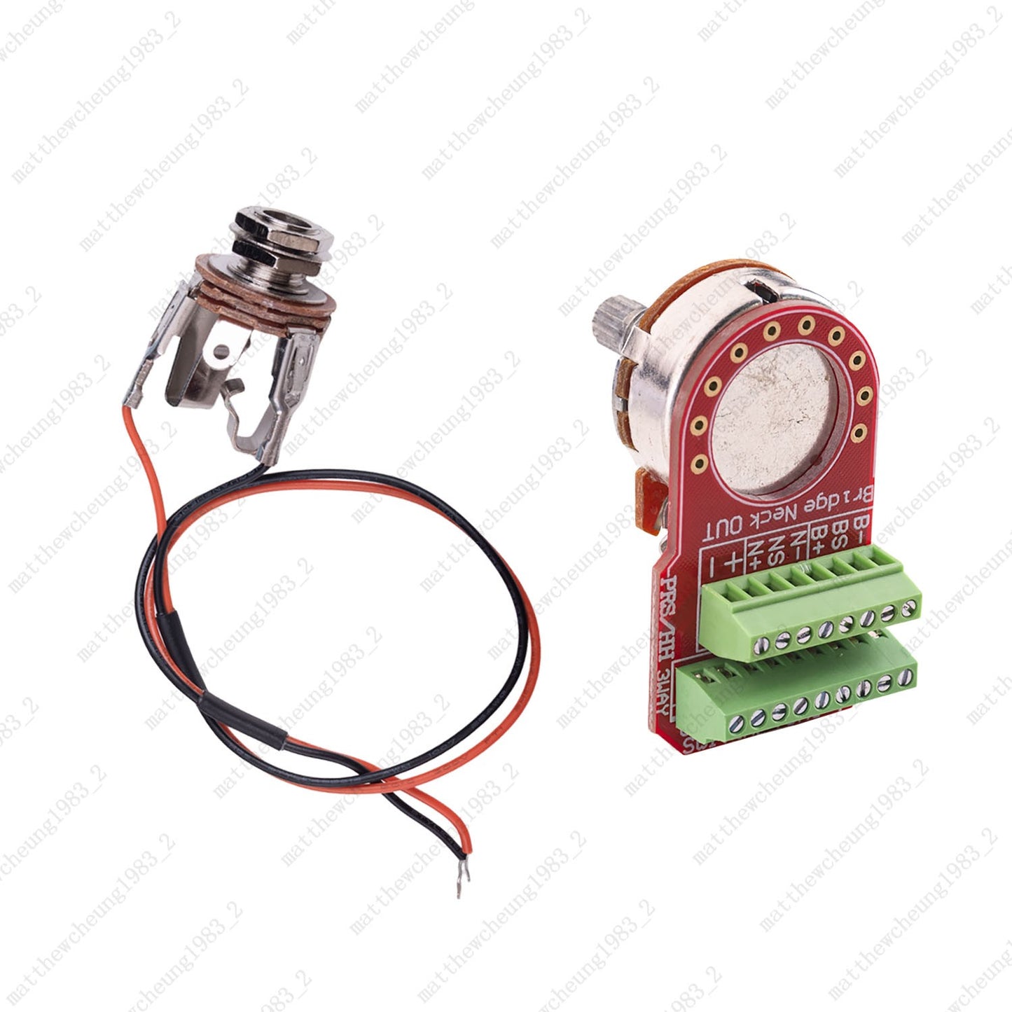 Solderless HH Wiring Harness 3-Way Switch + Push-Pull Coil Splitting for Strat