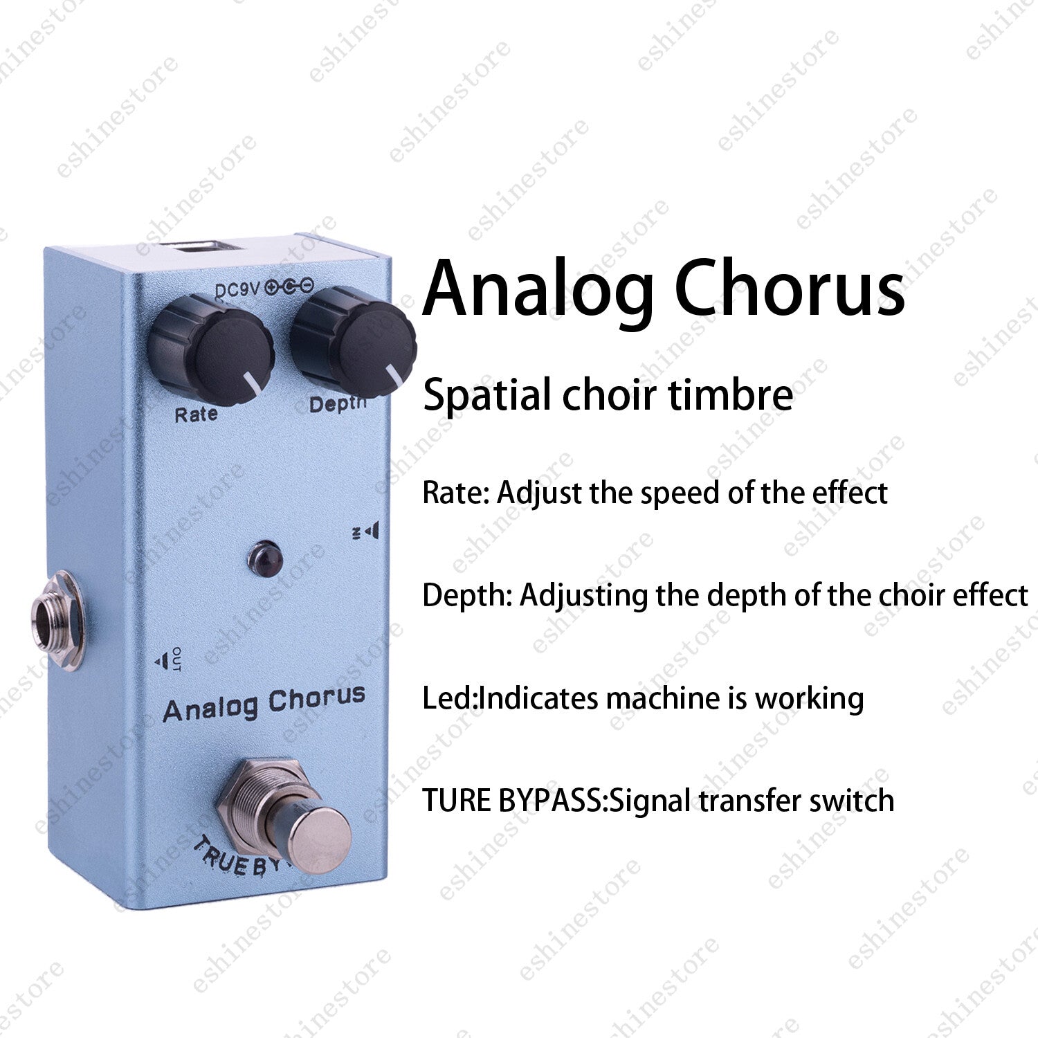 Electric Guitar Analog/Classic Chorus Effects Pedal Mini Warm Jazz Chorus Tone