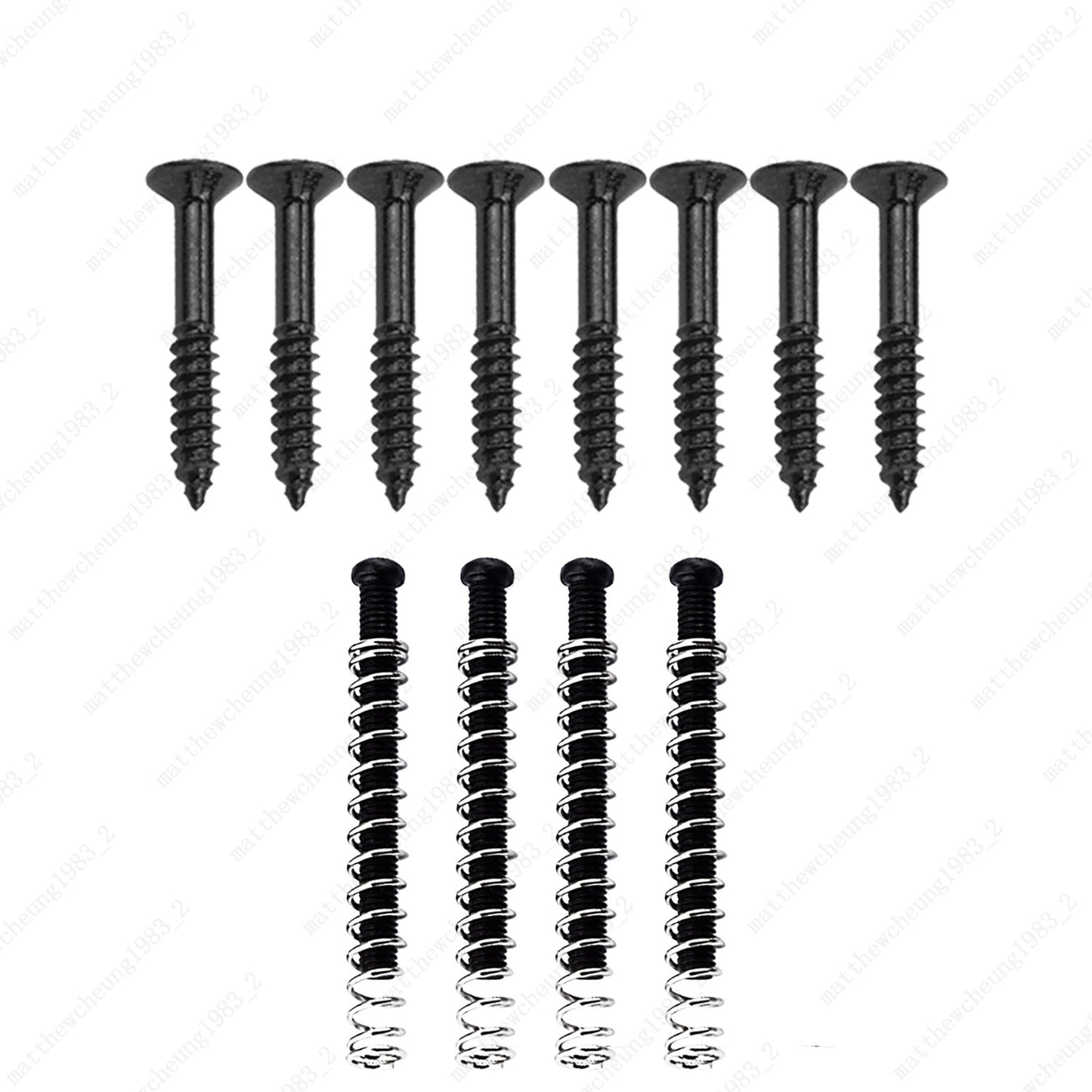 Complete USA Thread Humbucker Pickup Mounting, Ring Screws w/ Springs For Gibson