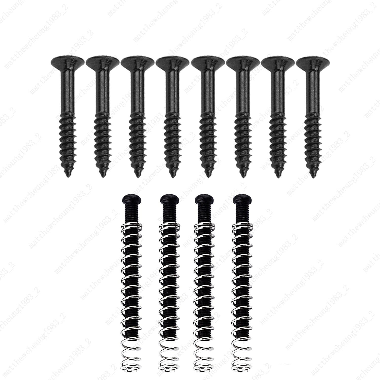 Complete USA Thread Humbucker Pickup Mounting, Ring Screws w/ Springs For Gibson