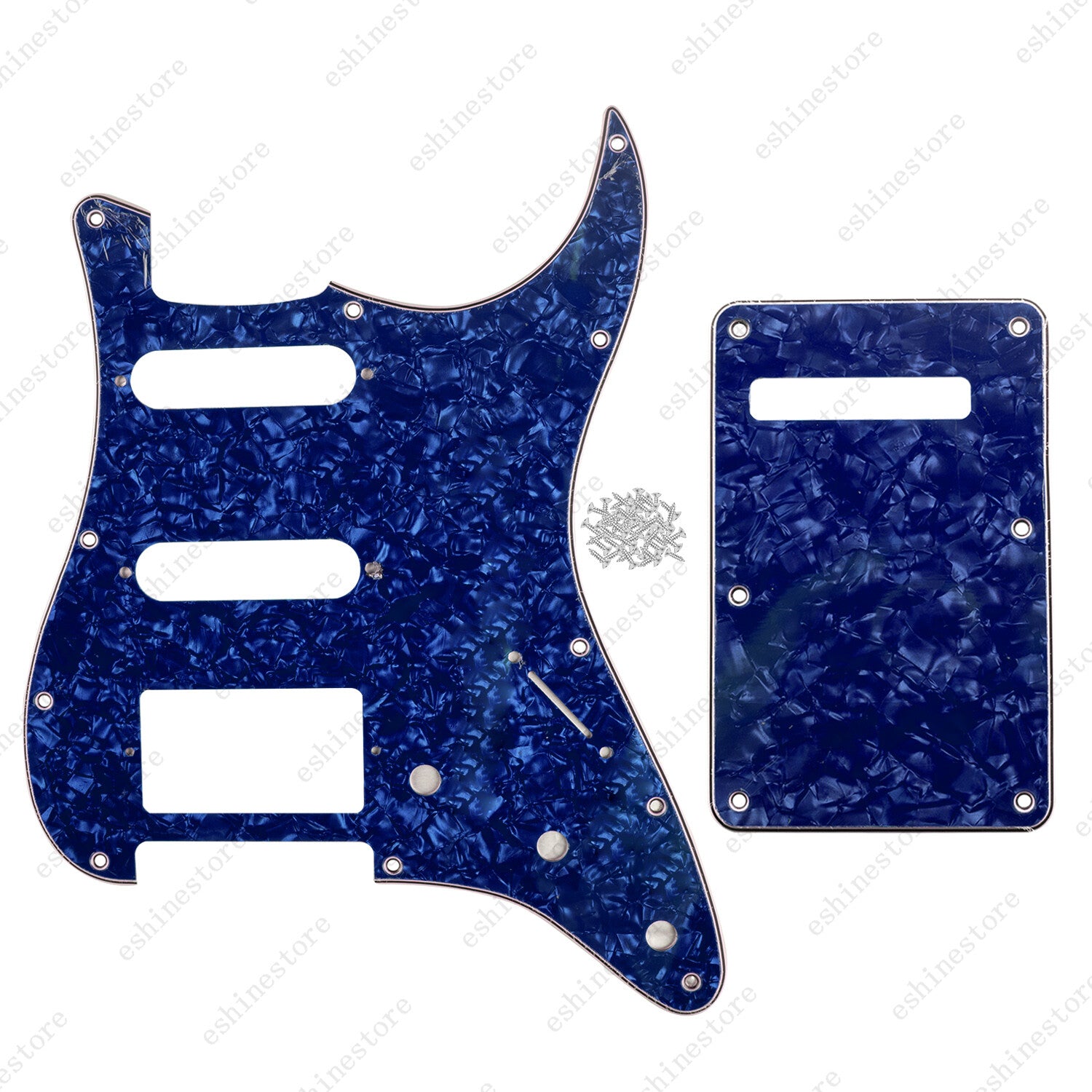 11 Hole SSH 3 Ply Guitar Pickguard & Back Plate For USA MIM FENDER Strat
