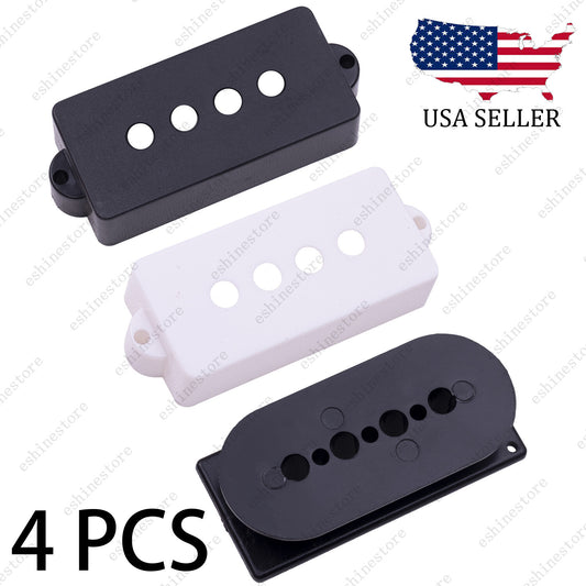 4 Pcs P Bass Pickup Covers 4 String Bass Pickup Covers/Bobbin for Precision Bass