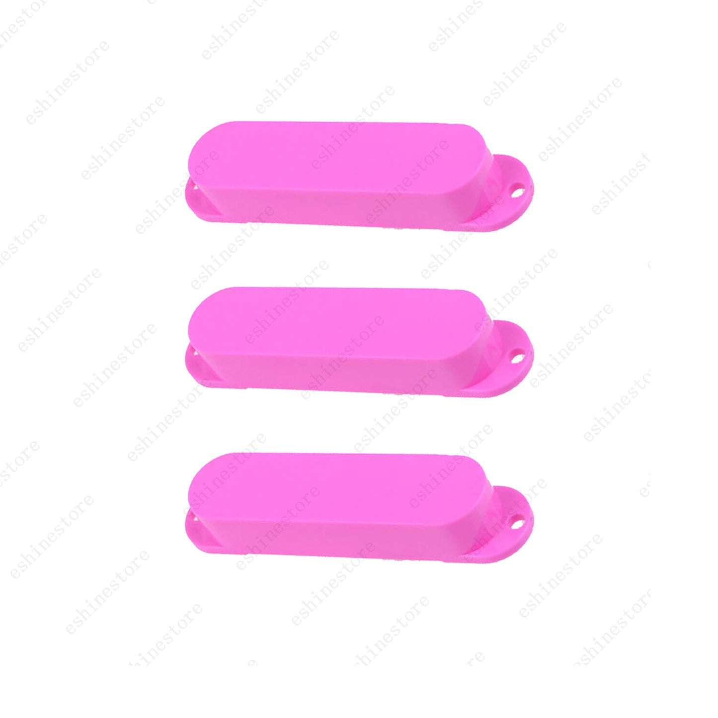 3 Pcs Plastic No Hole SSS Single Coil Pickup Covers For Fender SQ Strat 12 Color