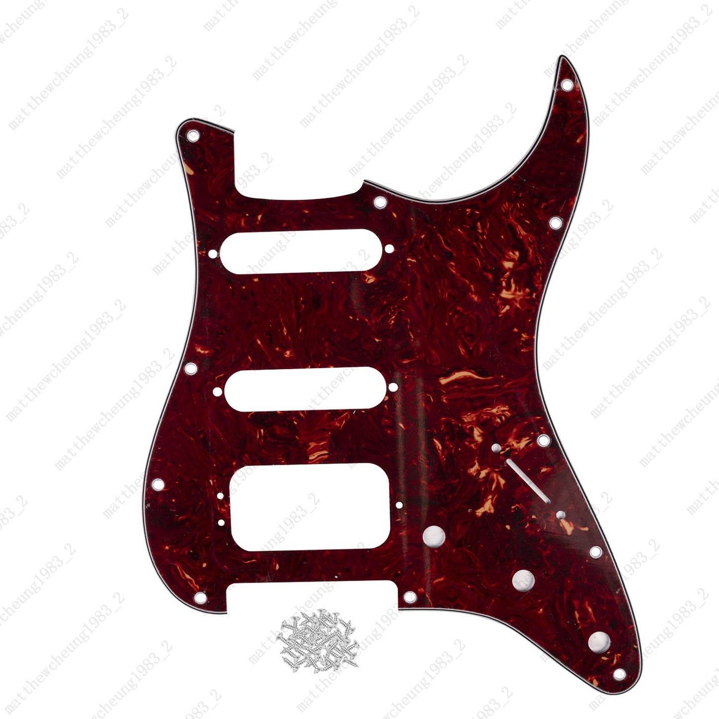 3-Ply 11-Hole HSS Pickguard (3-Screw Hum) For US MIM Fender Modern Multicolors