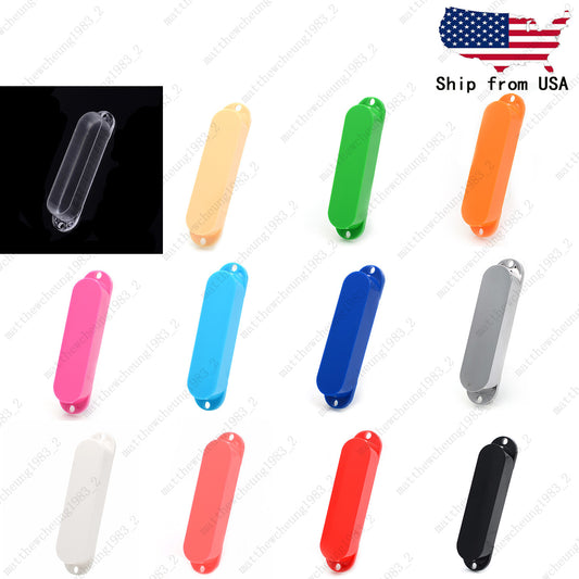 1 Pcs Plastic Sealed Single Coil Pickup Cover For ST Guitar No Holes Mulit Color
