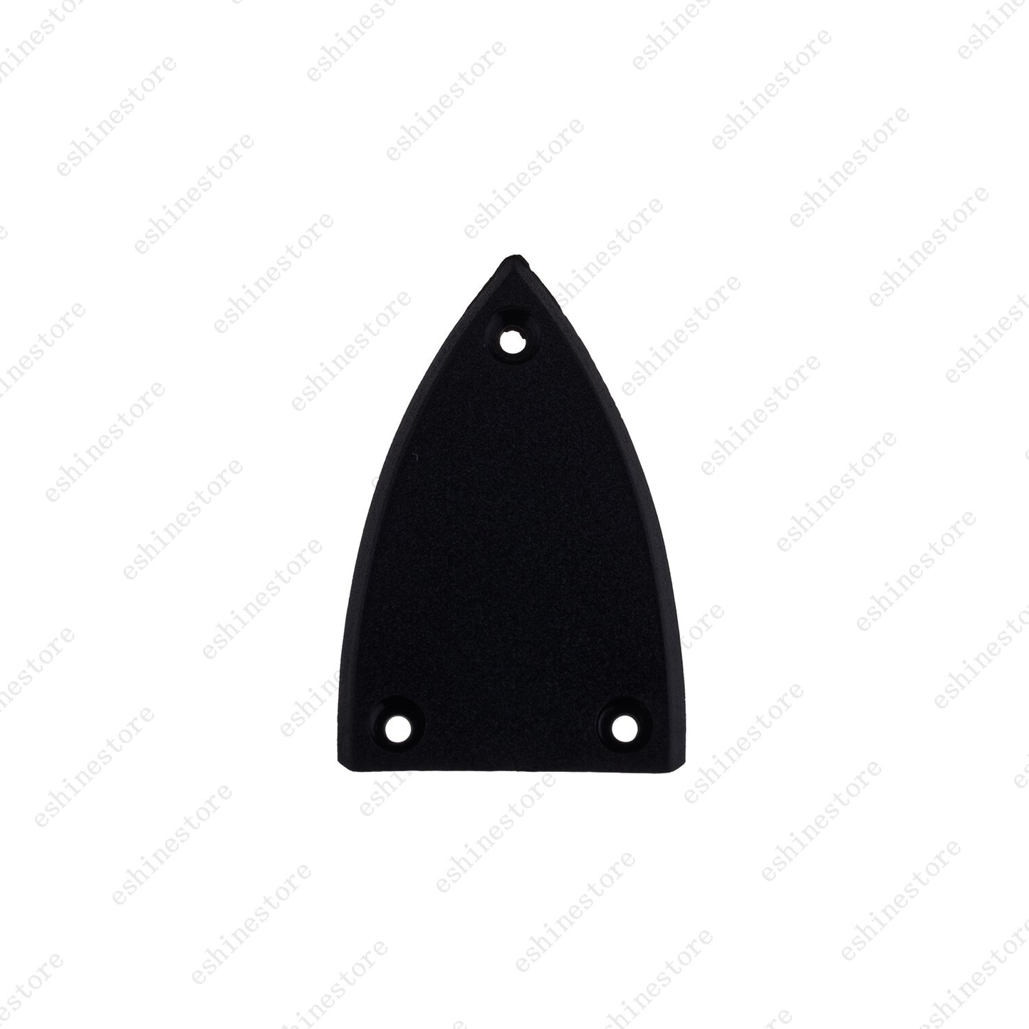 3 Holes Heel Shape Plastic Guitar Truss Rod Cover Plate in Black with Screws
