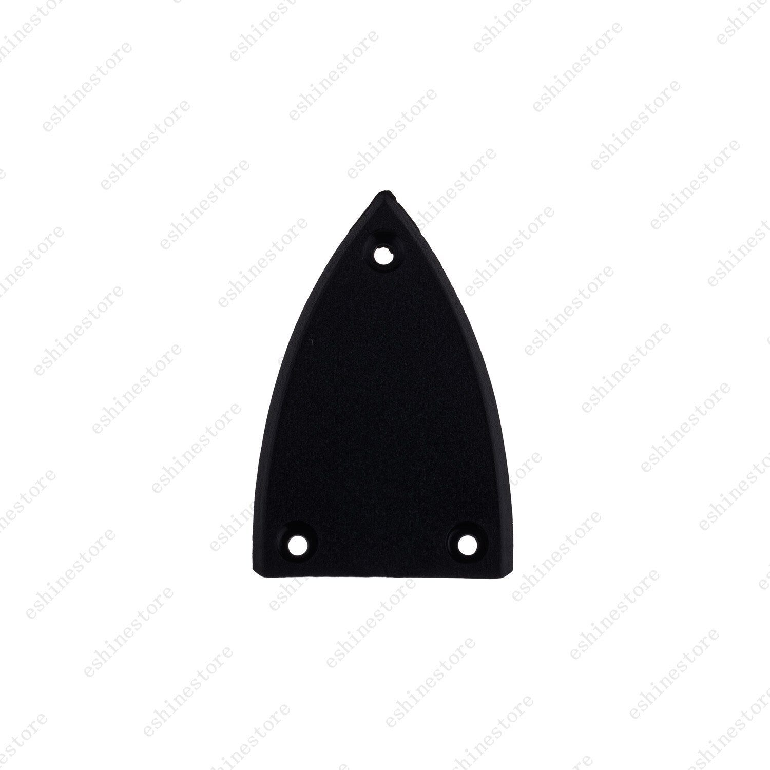 3 Holes Heel Shape Plastic Guitar Truss Rod Cover Plate in Black with Screws