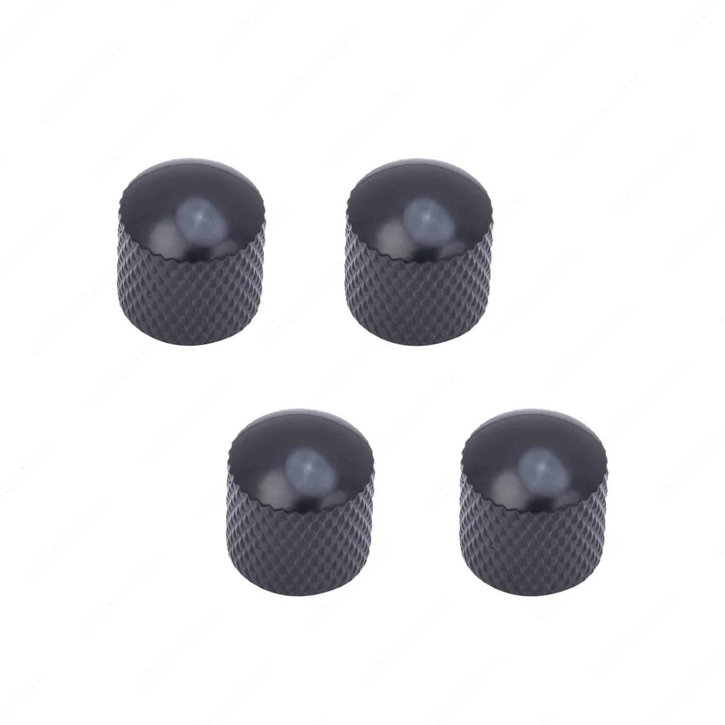 18-Splines 4 Pcs Metal Guitar 6mm Shaft Volume Tone Knobs For Ibanez PRS EPI