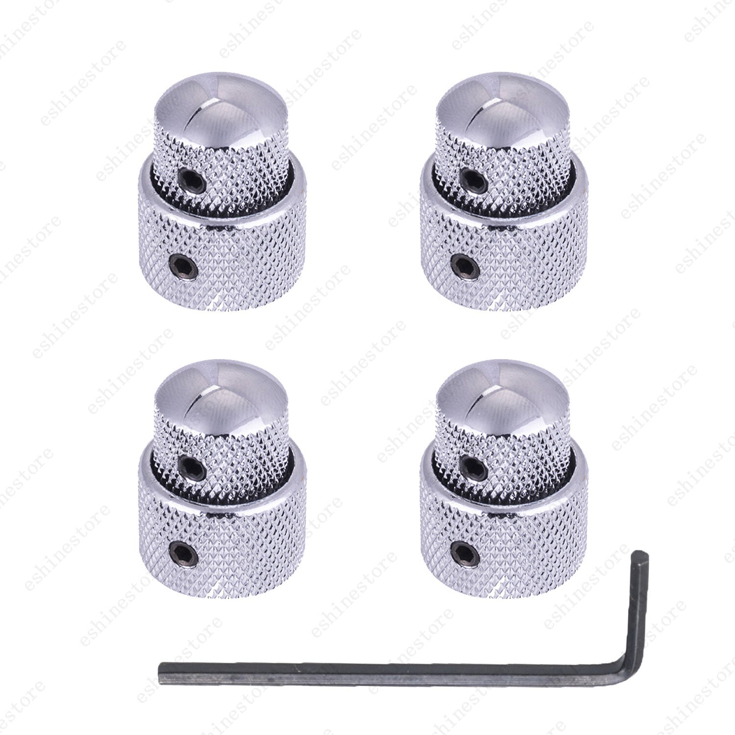 1-4 Pcs Metal Dual Concentric Stacked Control Guitar Bass Dual Knobs 3 Colors