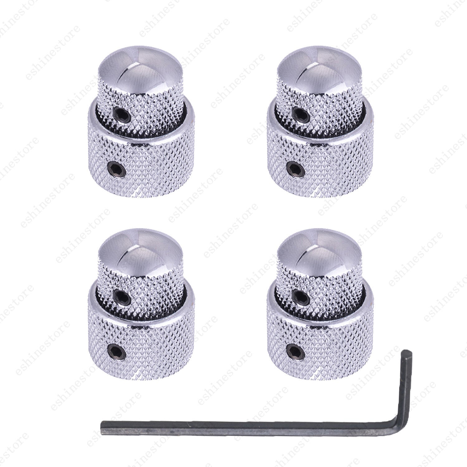 1-4 Pcs Metal Dual Concentric Stacked Control Guitar Bass Dual Knobs 3 Colors
