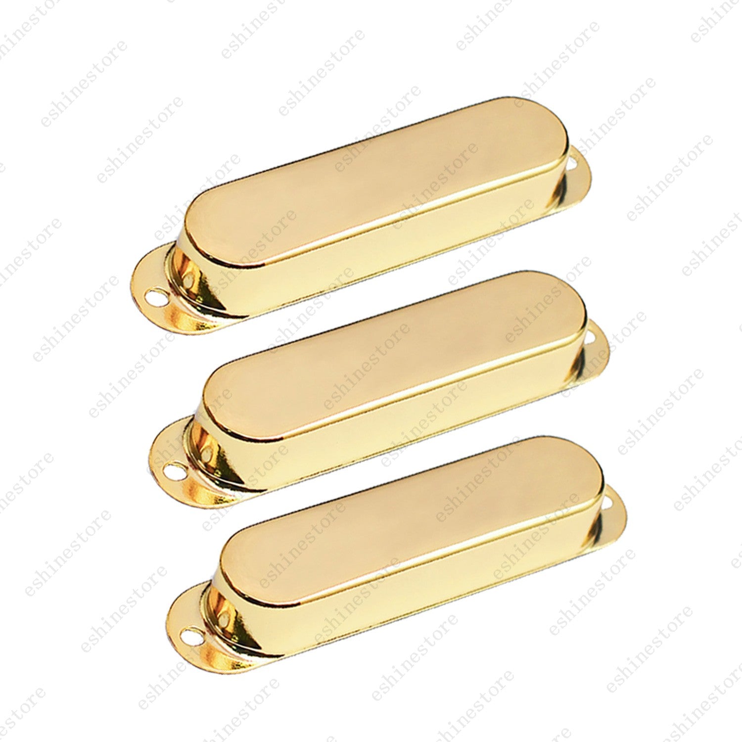 1/2/3 Pcs Metal Style Single Coil Guitar Pickup Cover No hole Brass For Strat