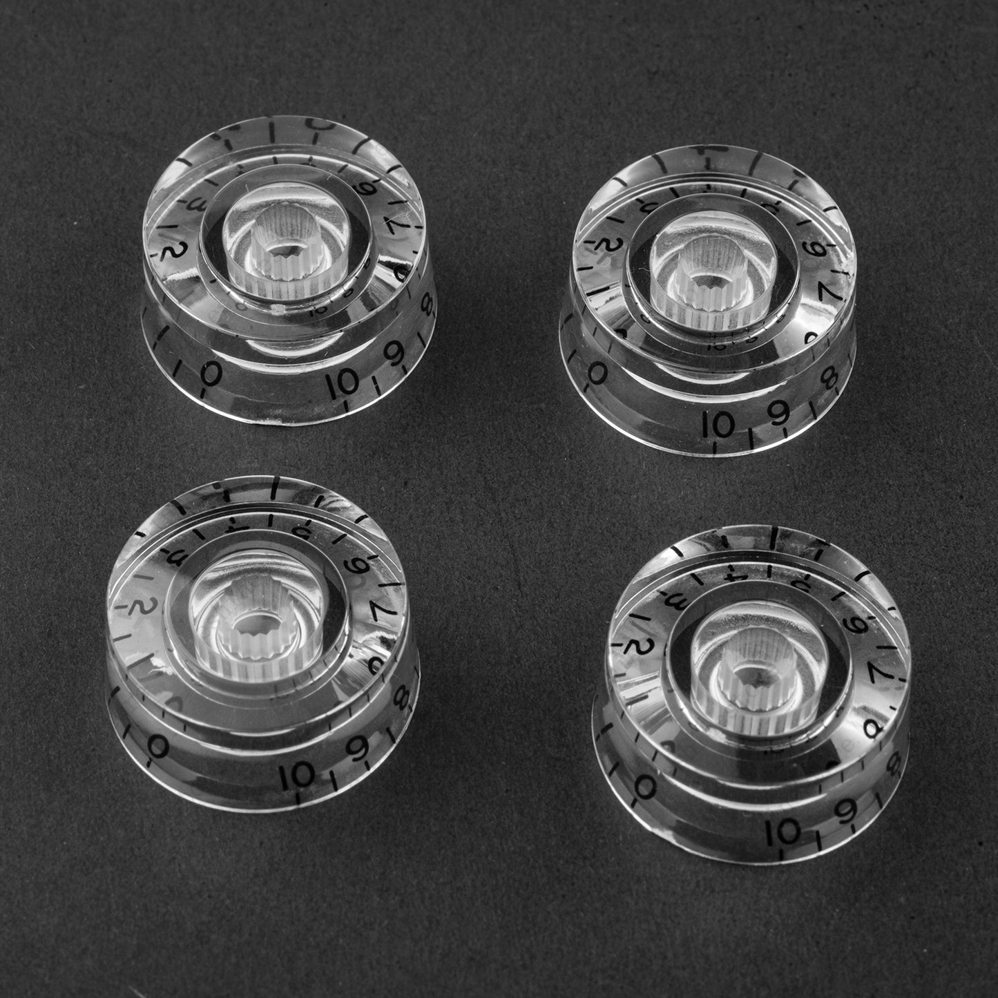 4 Pcs Guitar Control Knobs Speed Dial Knobs Left Hand for Les Paul SG Multicolor