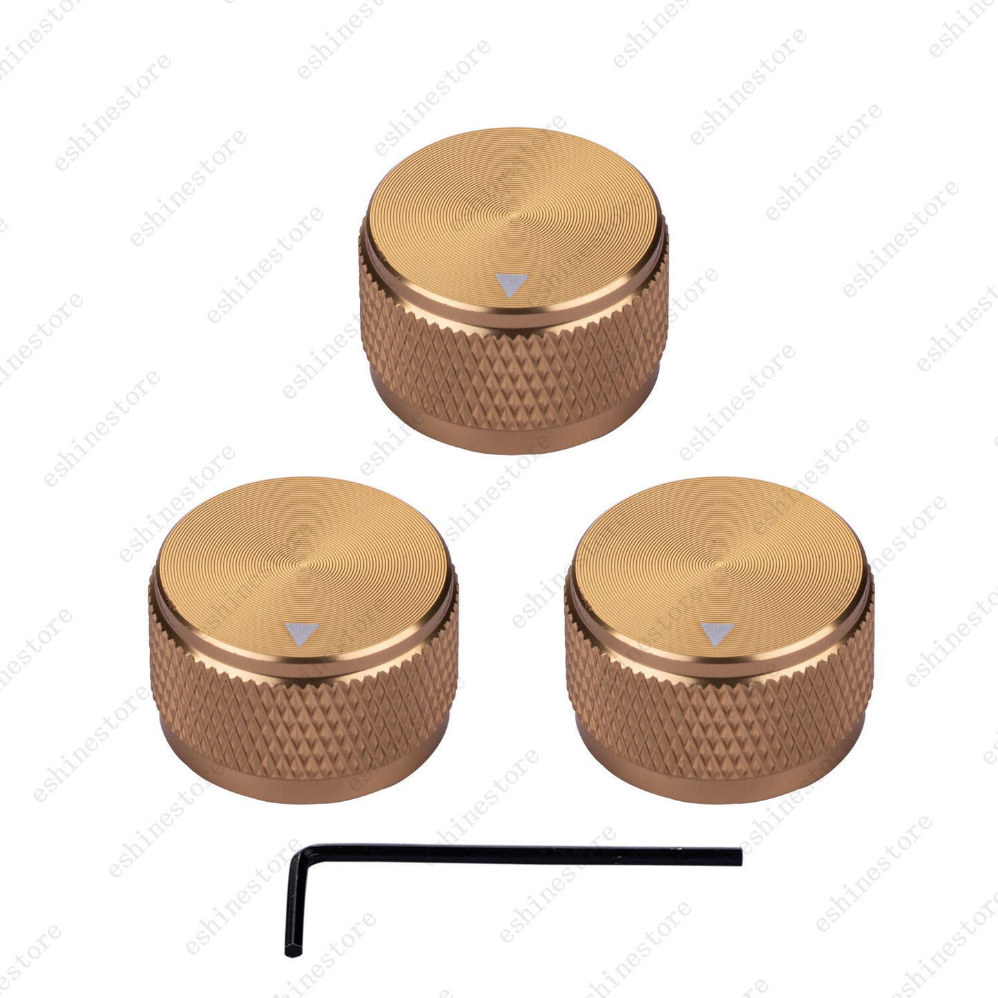 Guitar Aluminum Alloy Electronic Control Pot Knob Fit 18 24 Spline / Soild Shaft