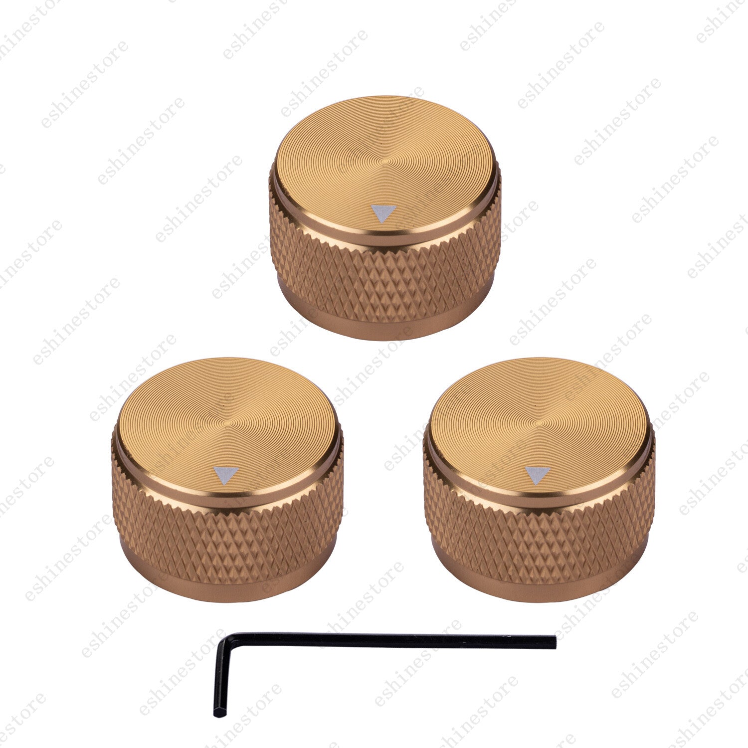 Guitar Aluminum Alloy Electronic Control Pot Knob Fit 18 24 Spline / Soild Shaft