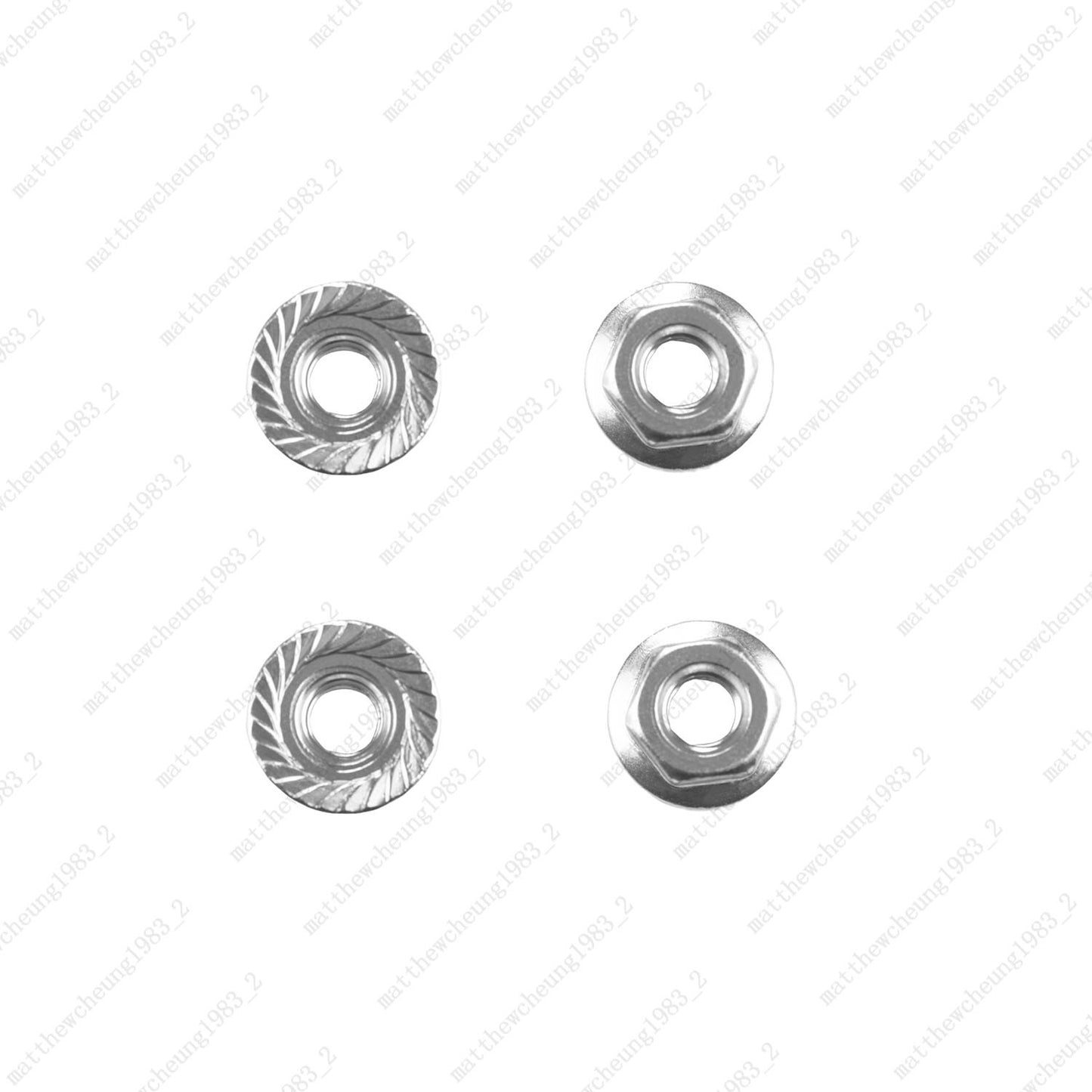 4pcs 8-Color M4 Flange Nuts - 1:10 RC Car Premium Upgrade Replacement