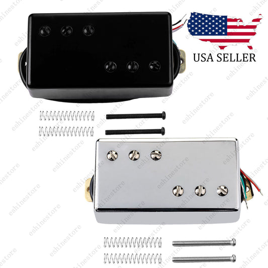 Wide Range Style Ceramic Humbucker Pkckup Neck Bridge 4 Wire For Tele 72