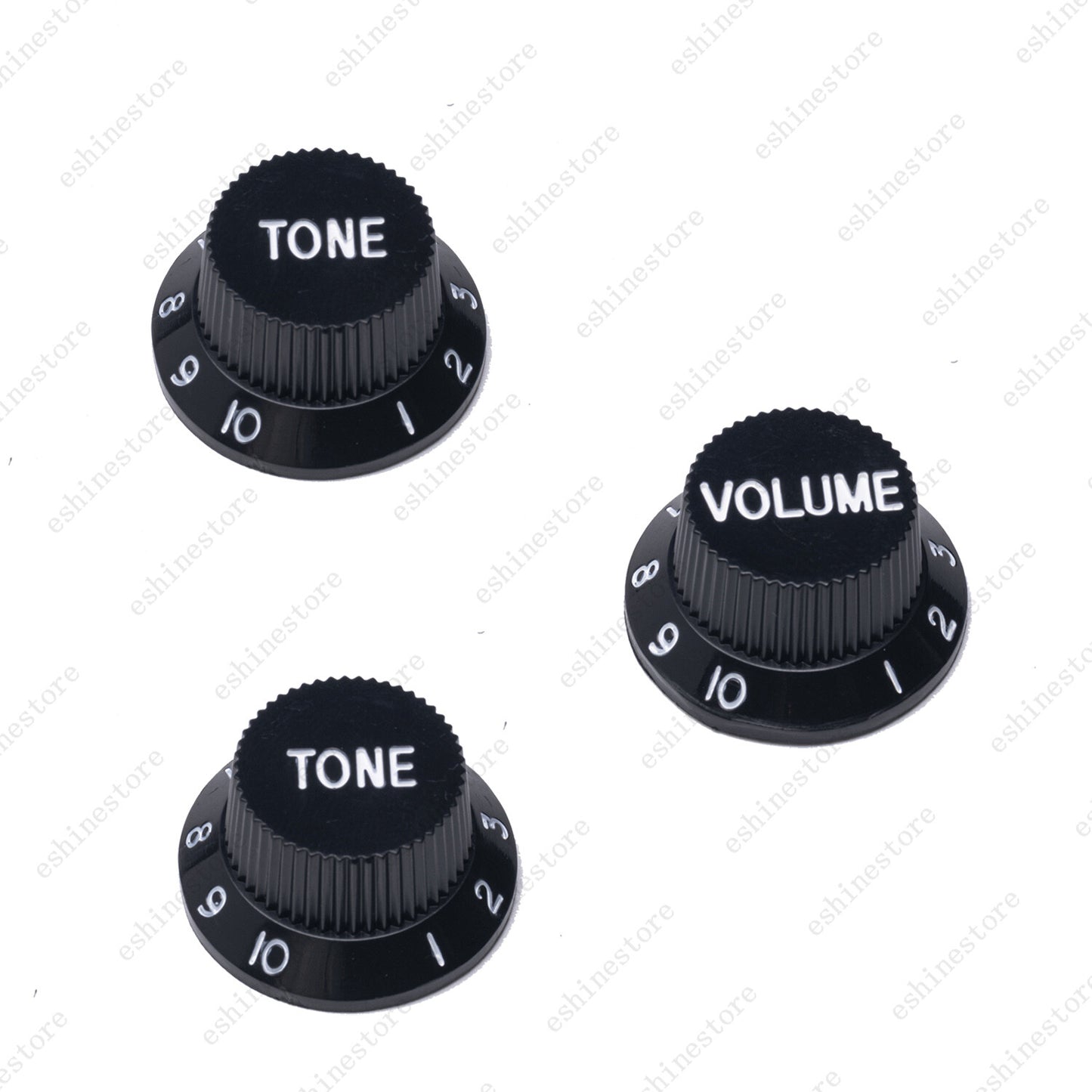2T1V Guitar Knobs Set 24 Spline CTS fit 1 Volume 2 Tone Knob For Stratocaster