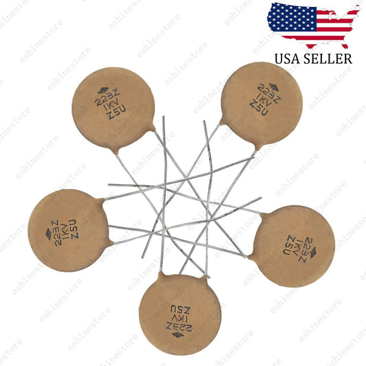 0.022uF(223J) 1KV Ceramic Disc Capacitor Vintage Guitar Tone Cap Copper Lead